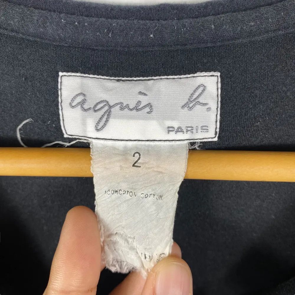 agnes b. Ladies AGNES B. Paris Black Tee Shirt Size 2 Size S / US 4 / IT 40 - 4 Thumbnail
