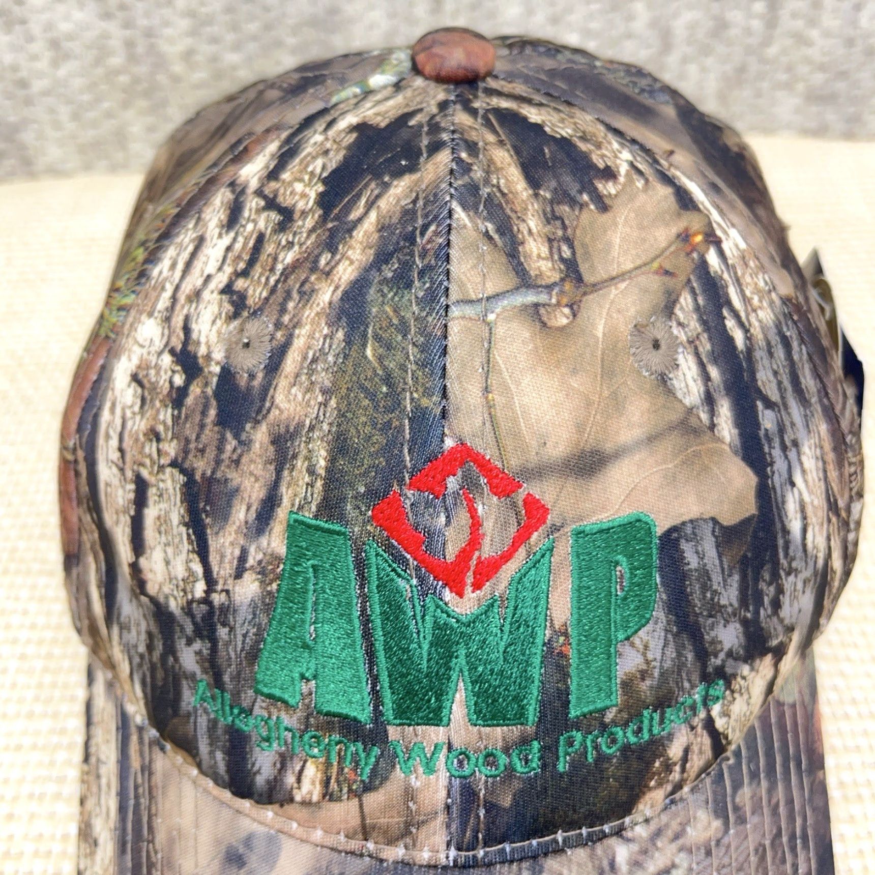 Vintage Allegheny Wood Products Hat Cap Advantage Camo Snap Back Dad Hunting AWP Adult K Size ONE SIZE - 5 Thumbnail