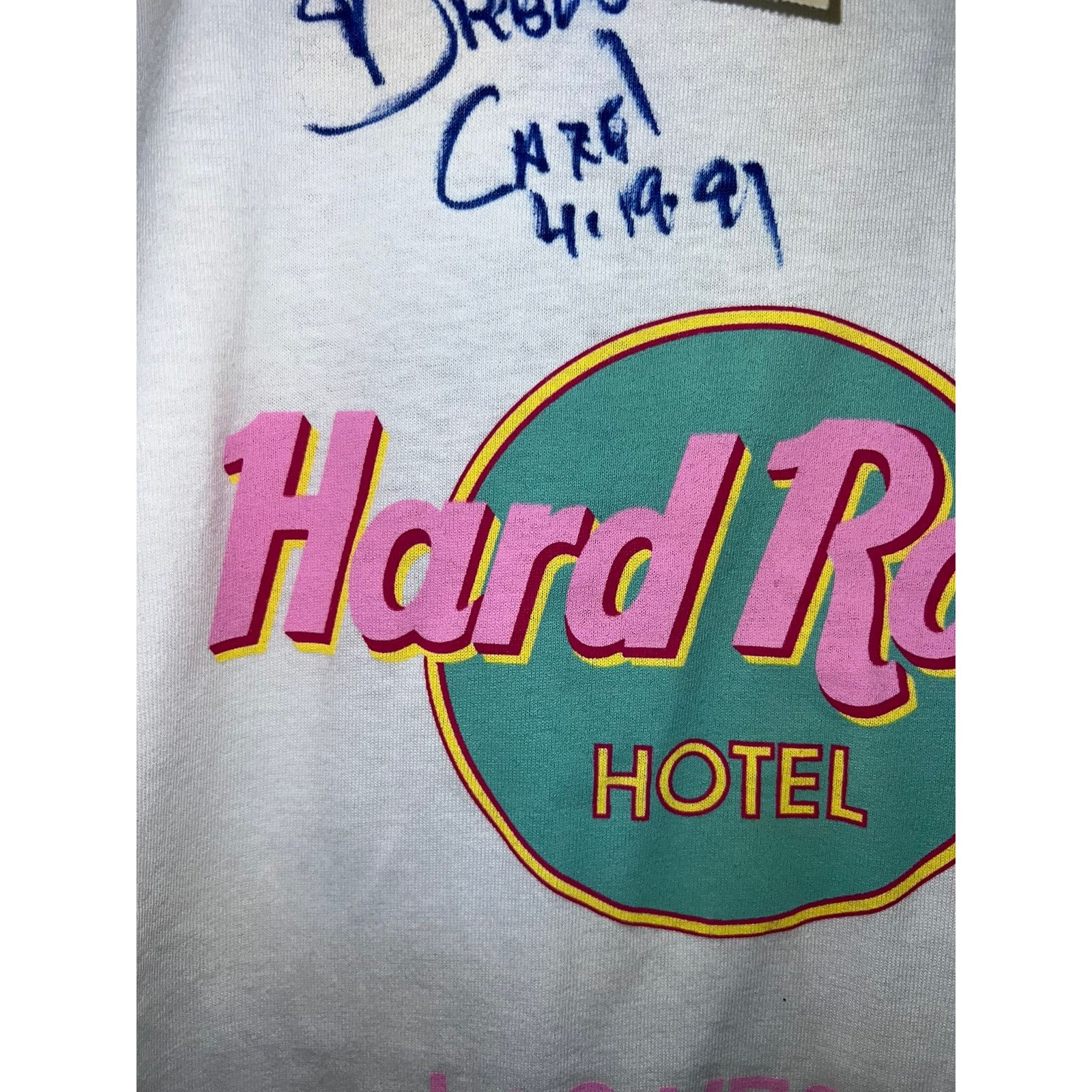 Hard Rock Cafe Vintage Hard Rock Hotel Shirt Las Vegas White Tee Large NWT Size US L / EU 52-54 / 3 - 3 Thumbnail