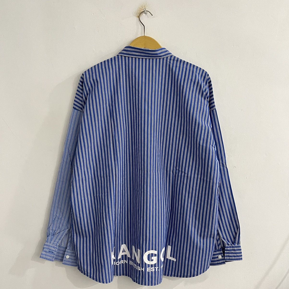 Kangol Kangol Blu Striped Button Up Size US L / EU 52-54 / 3 - 7 Thumbnail
