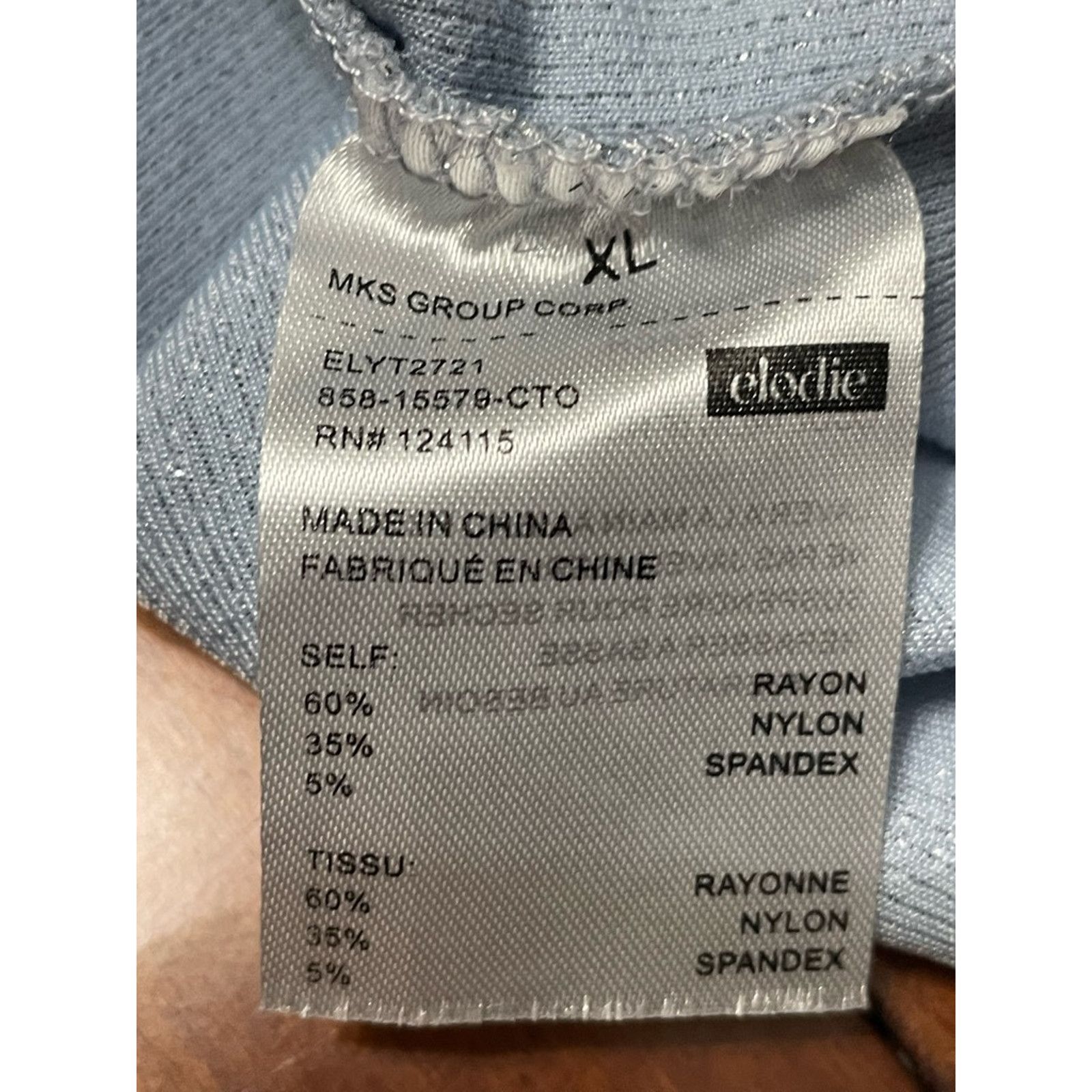 Other Elodie Crop Top Mock Neck Cutout Detail Shiny Gray/Silver XL Size XL / US 12-14 / IT 48-50 - 9 Thumbnail