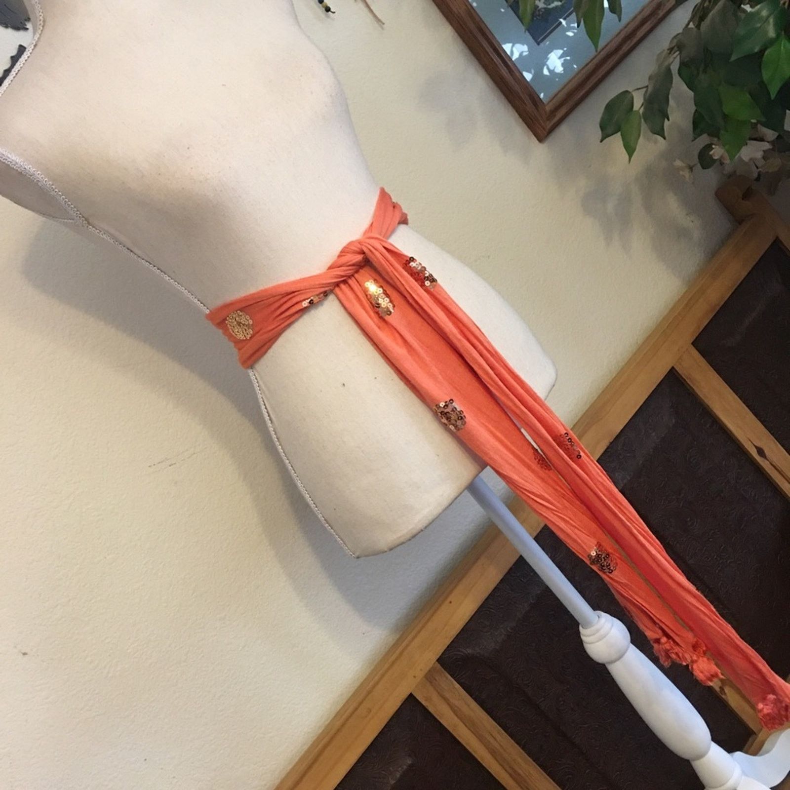 Fossil Fossil sherbet sequin soft stretchy tassel scarf Size ONE SIZE - 6 Thumbnail