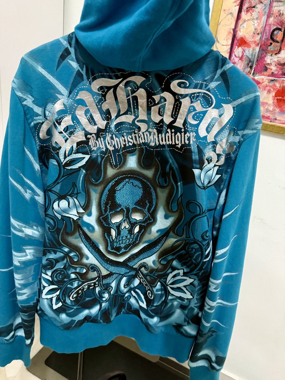 Ed Hardy 🔥SALE🔥2000s Vintage ed Hardy zipper hoodie Fullprint Size US M / EU 48-50 / 2 - 9 Thumbnail