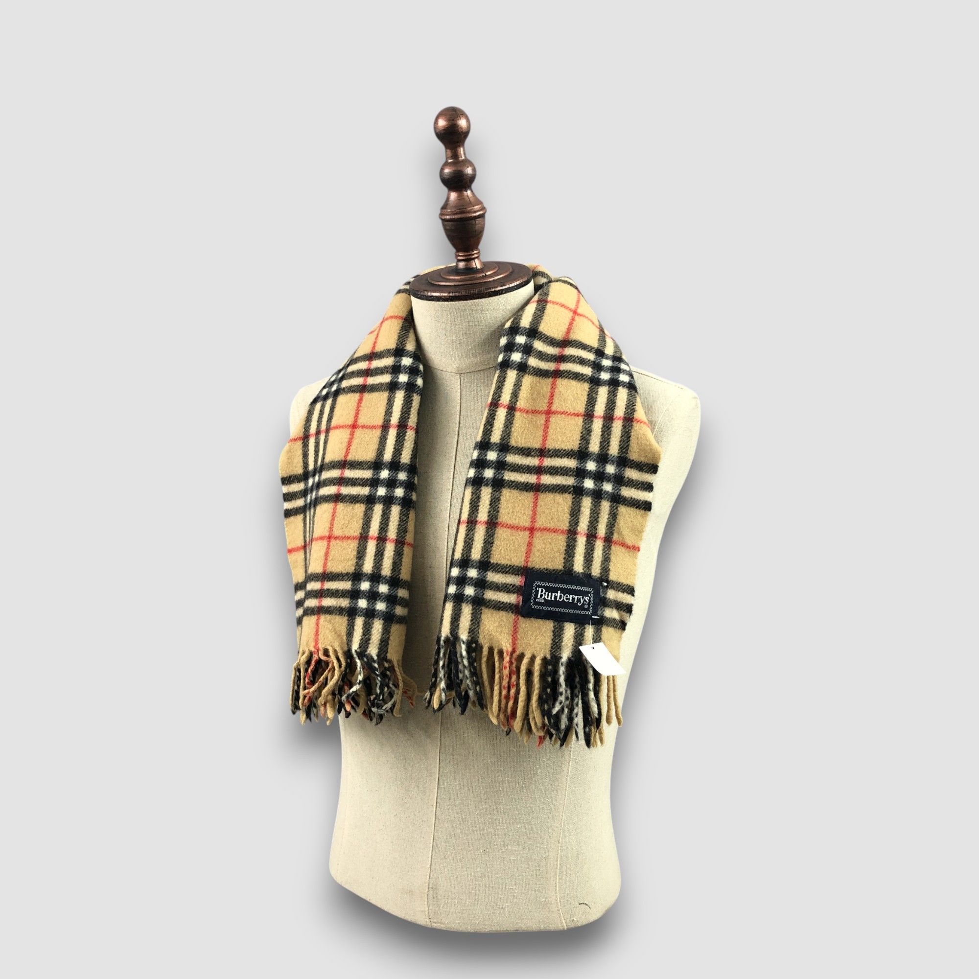 Burberry Vintage Burberry Scarf Muffler Wool Shawls Babushka Scarves Size ONE SIZE - 2 Thumbnail