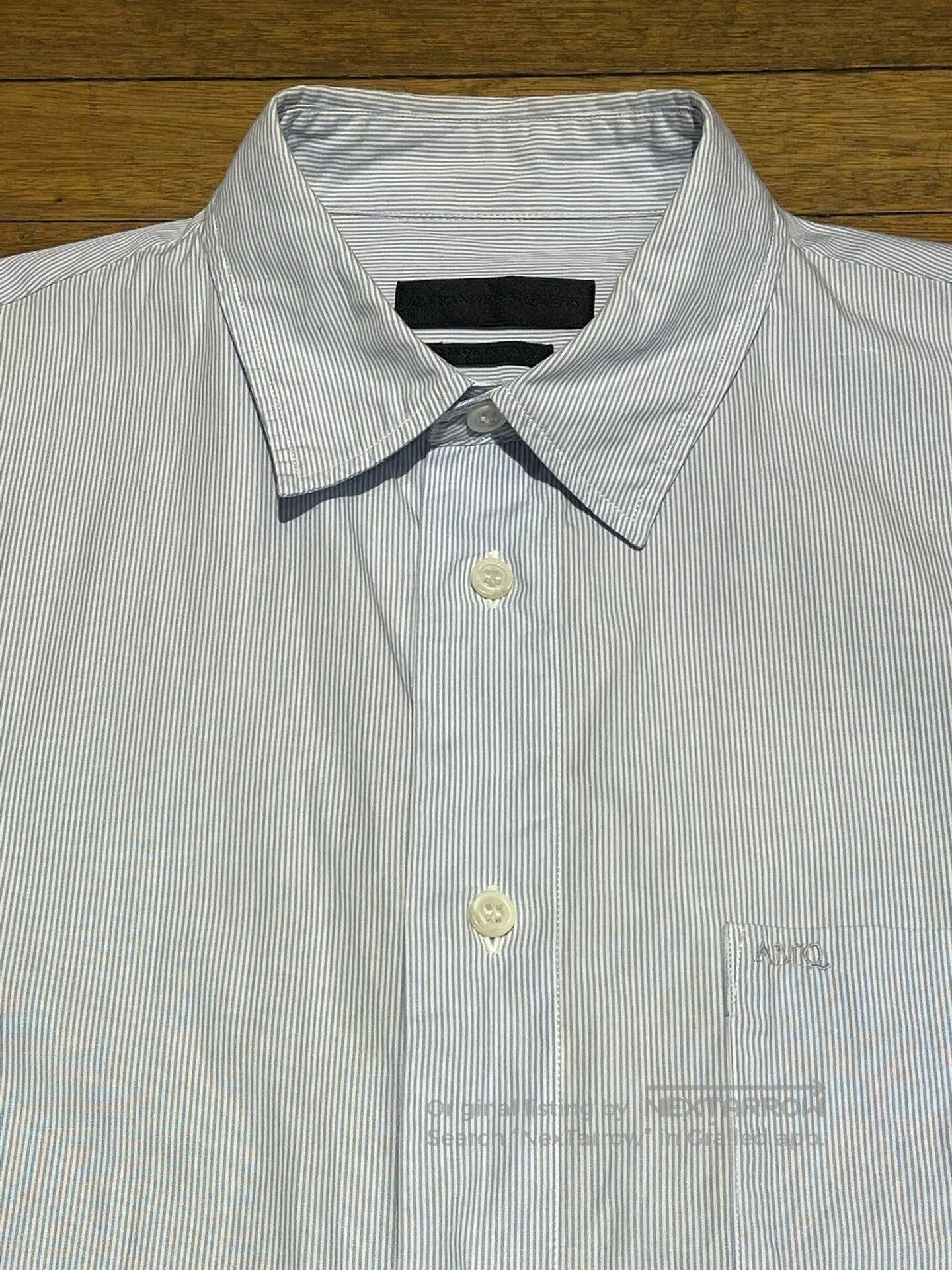 Alexander McQueen alexander mcqueen striped embroidered shirt. Size US L / EU 52-54 / 3 - 8 Thumbnail
