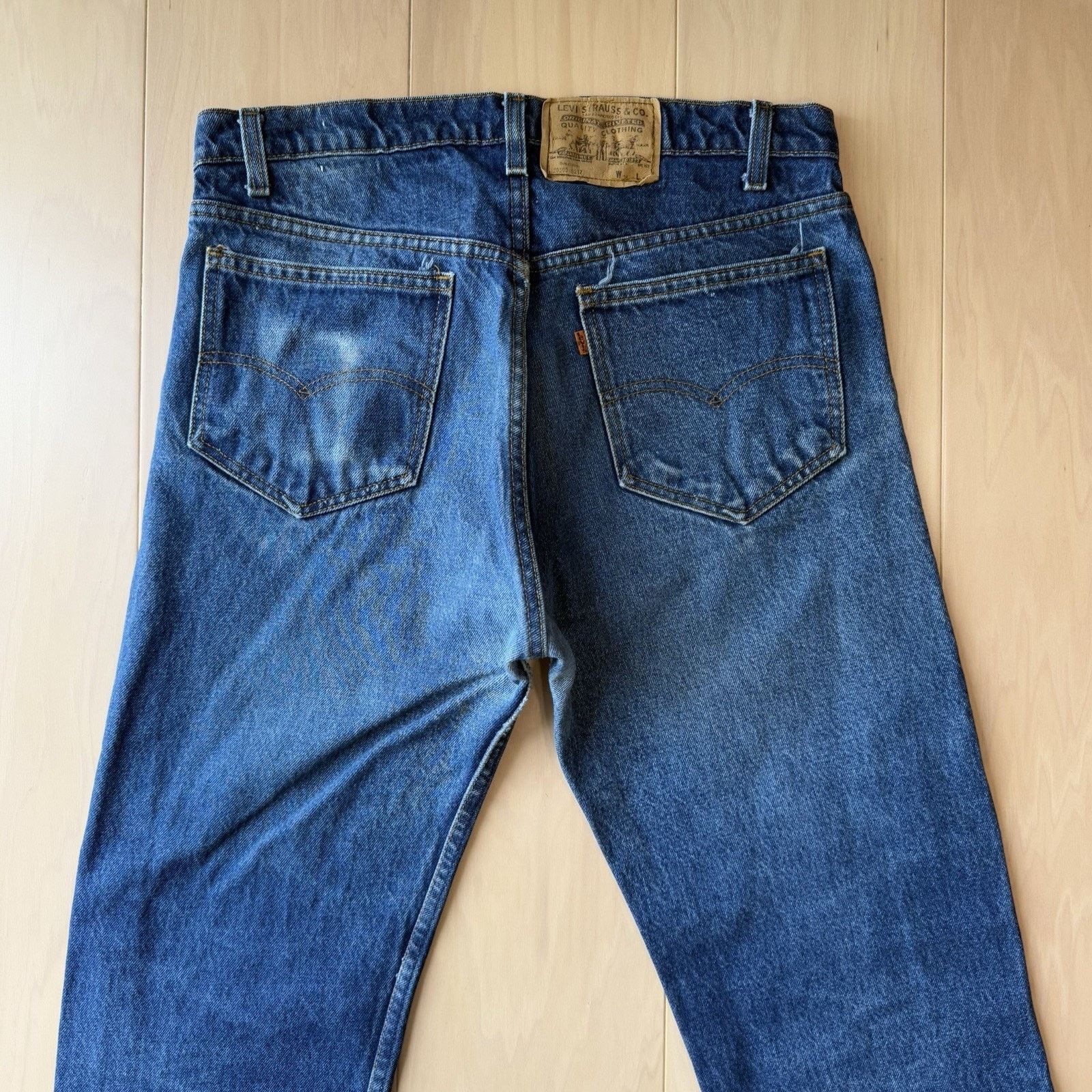 Levi's × Vintage Vintage Levis 505 Jeans 34 Blue Dark Wash Made In USA 80s Size US 34 / EU 50 - 7 Thumbnail