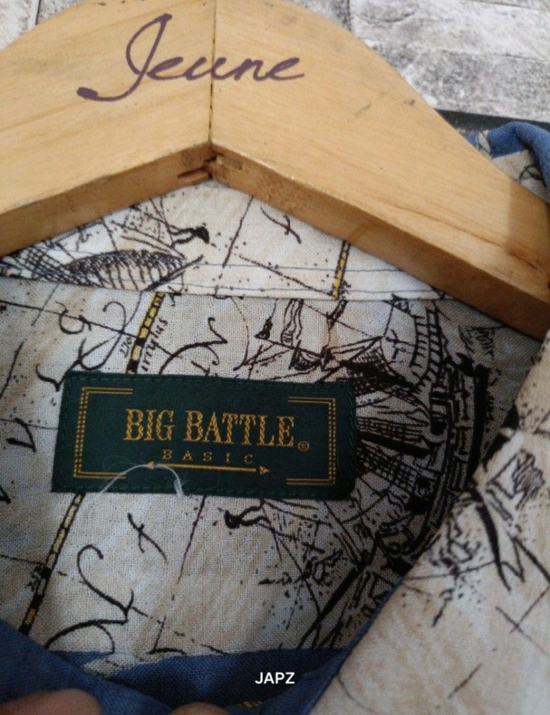 Japanese Brand Big battle ships Hawaiian button shirt Size US XL / EU 56 / 4 - 6 Thumbnail