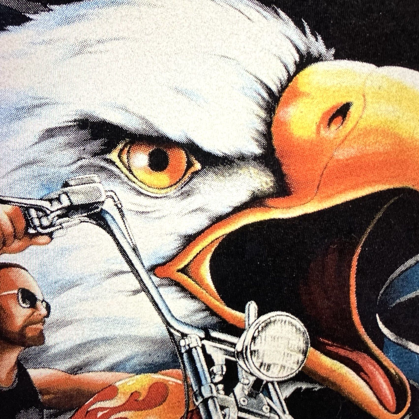 Delta VINTAGE Delta Men’s T-Shirt Adult 2XL Black Biker Motorcycle Eagle Graphic Print 2000s USA Size US XXL / EU 58 / 5 - 4 Thumbnail
