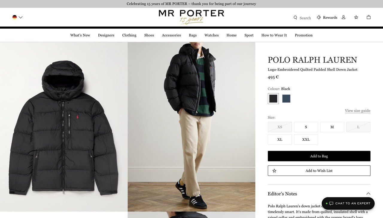 Polo Ralph Lauren ‼️🇺🇸Polo Ralph Lauren Down Puffer Jacket Size US L / EU 52-54 / 3 - 16 Thumbnail