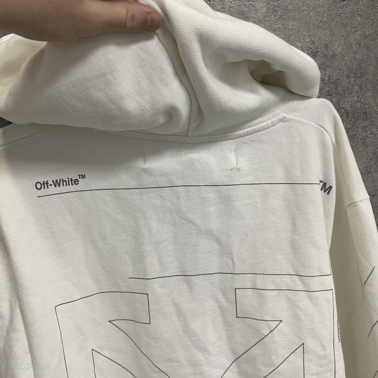 Off-White Off White Unfinished Arrows Hoodie Big Logo Size L Size US L / EU 52-54 / 3 - 17 Thumbnail