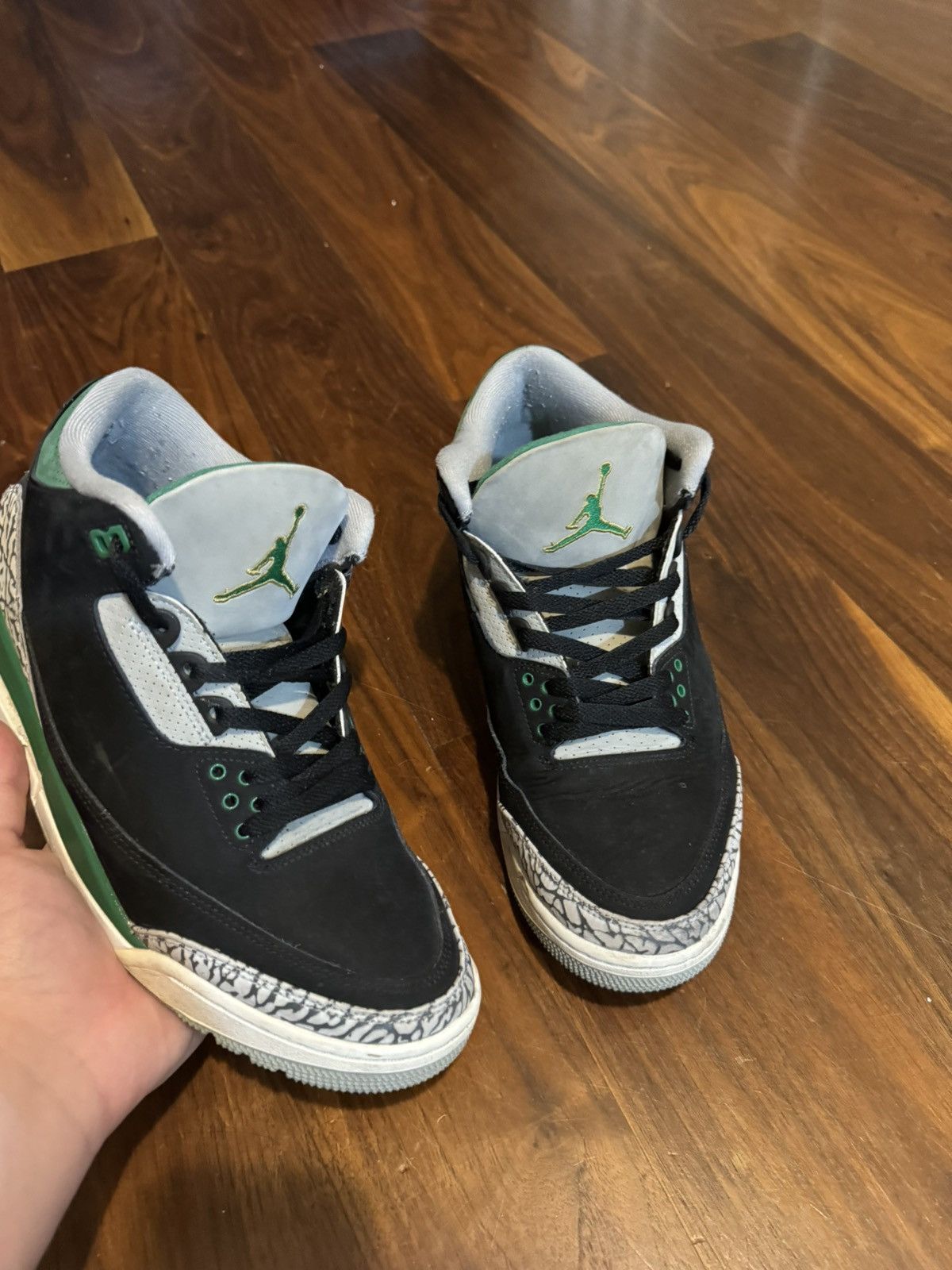 Jordan Brand × Nike JORDAN 3 PINE GREEN Size US 10.5 / EU 43-44 - 1 Thumbnail