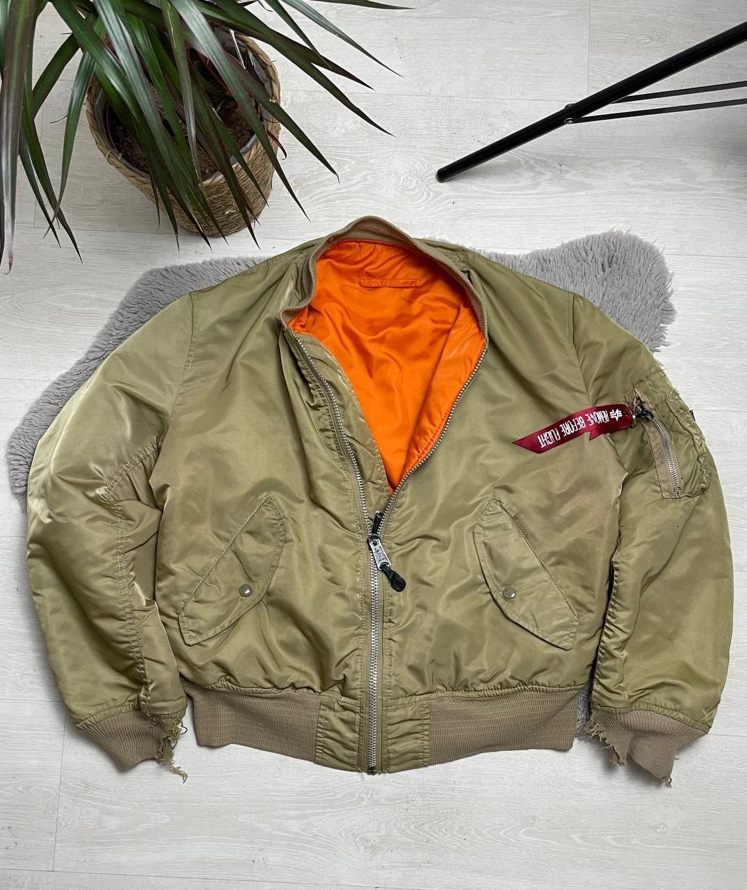 Alpha Industries × Vintage Alpha Industries Vintage Bomber Jacket Ma 1 Avantgarde Style Size US M / EU 48-50 / 2 - 1 Thumbnail