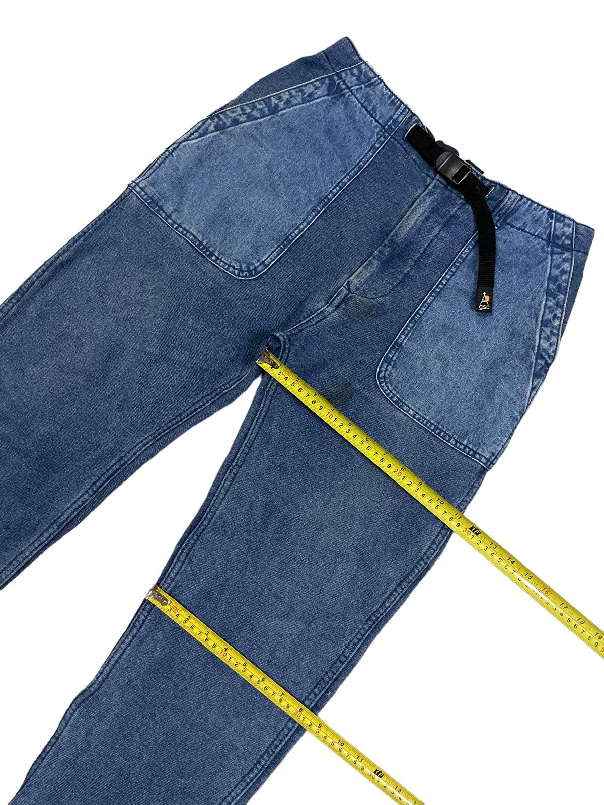 go slow caravan Go Slow Caravan Street Gorpcore Denim Jogger Pants Size US 31 - 9 Thumbnail