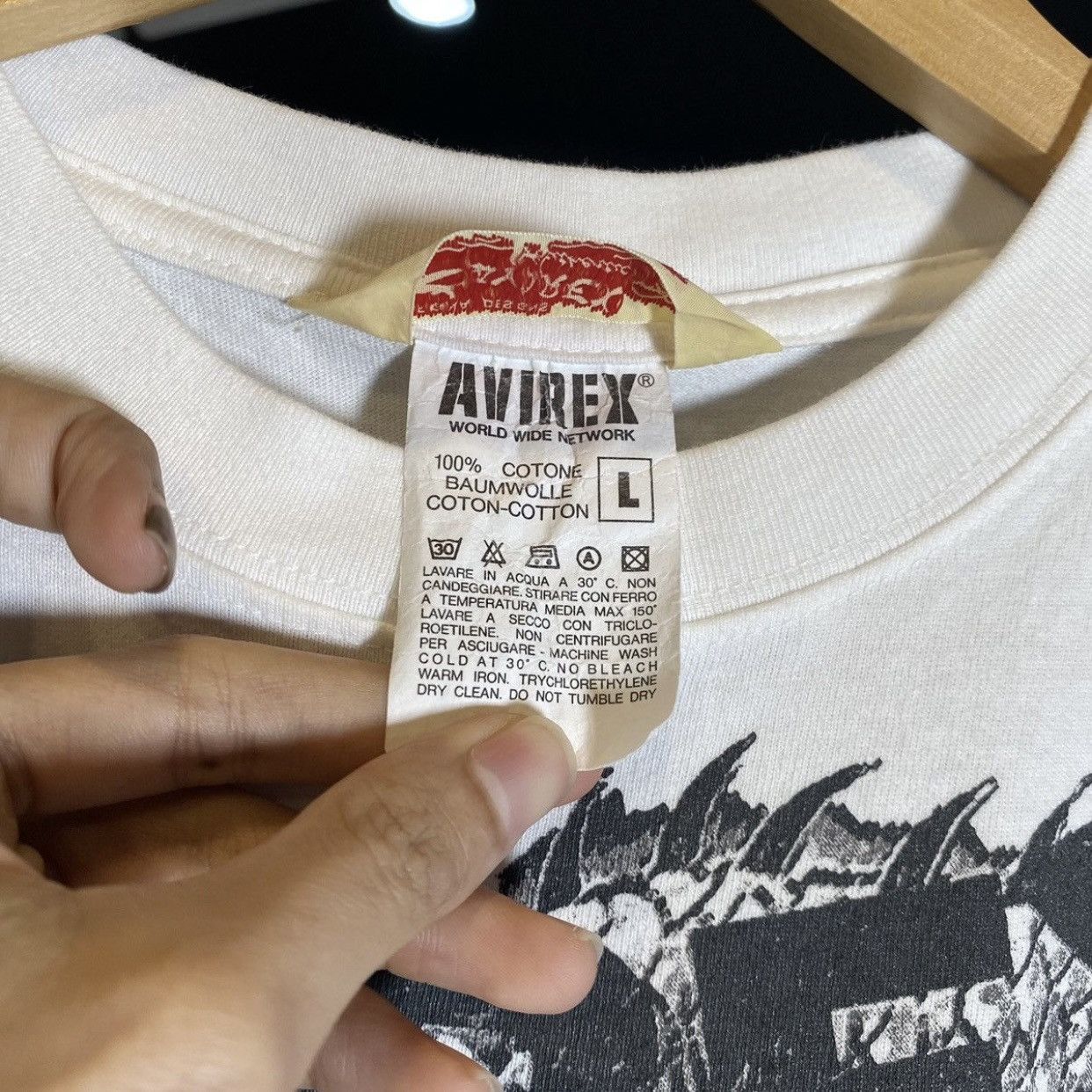 Avirex × Vintage Vintage Avirex Karakuri Dragon Sukajan White Tee Size US L / EU 52-54 / 3 - 10 Thumbnail