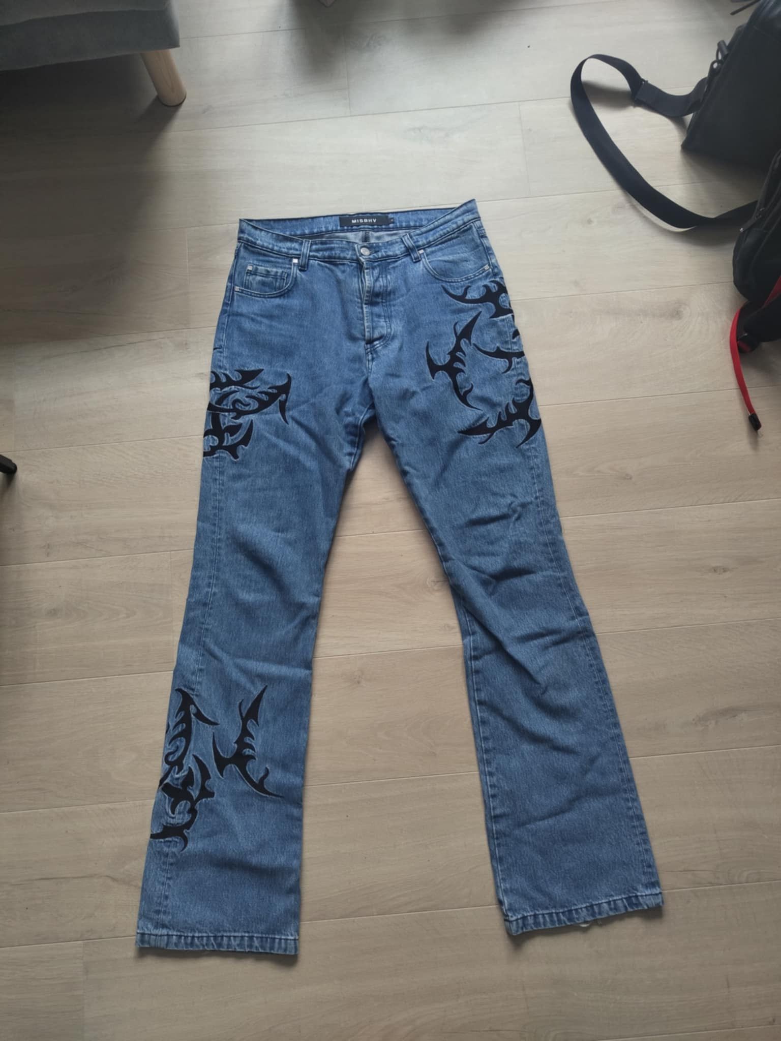 Misbhv Misbhv hardcore emroidered flared jeans Size US 32 / EU 48 - 3 Thumbnail
