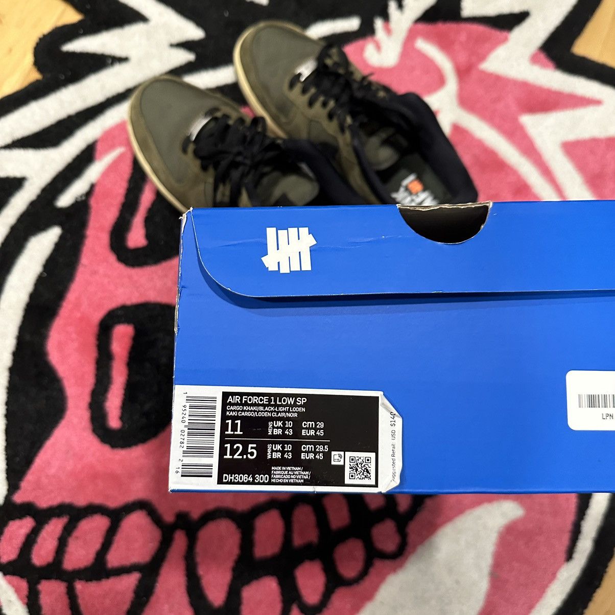 Nike × Undefeated Nike Undefeated Airforce Size US 11 / EU 44 - 7 Thumbnail