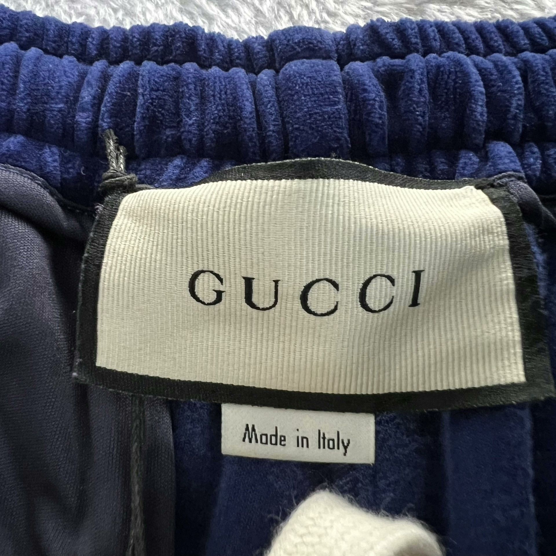 Gucci Gucci Blue Velvet Side GG Sweatpants Size US 26 / EU 42 - 3 Thumbnail