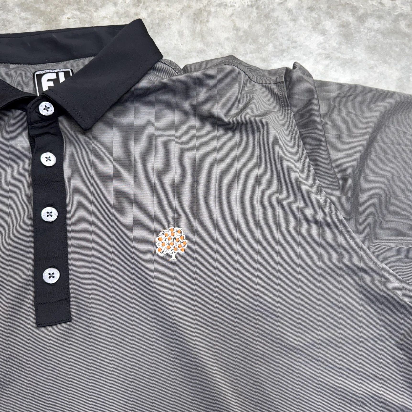 Footjoy FootJoy Polo Shirt Mens XL Gray Athletic Fit Golf Performance Short Sleeve Collared Logo Shirt Size US XL / EU 56 / 4 - 2 Thumbnail