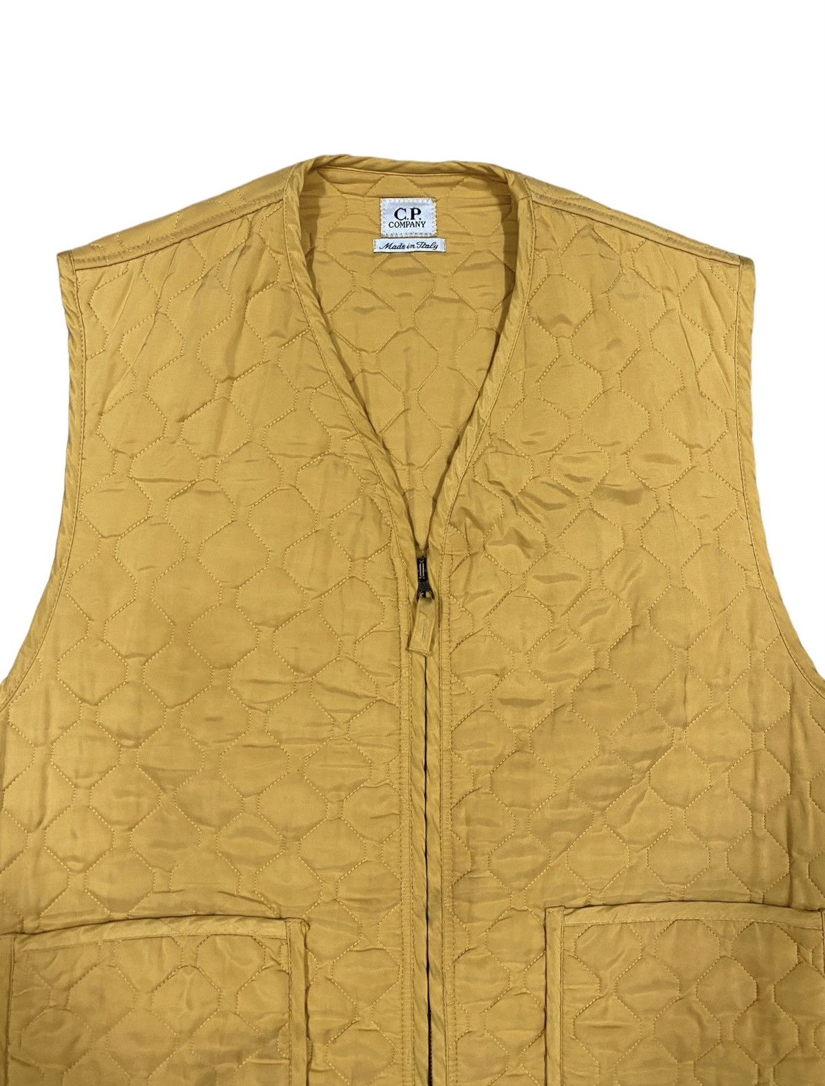 C.P. Company A/W1995🔥C.P Company Quilted Vest Zipper Jacket Size 50R - 3 Thumbnail