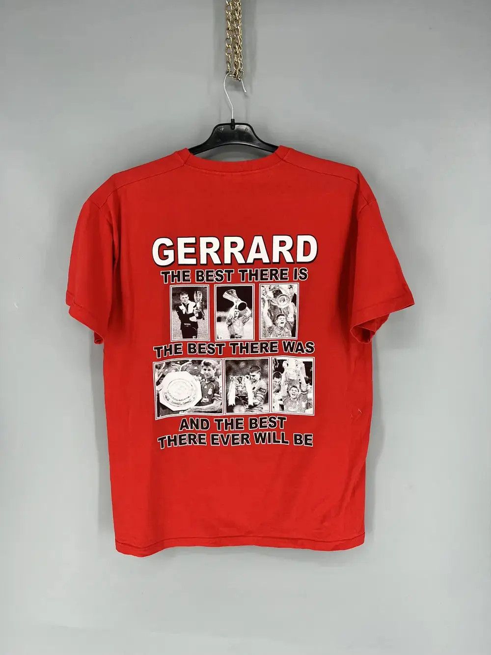 Vintage 00s Steven Gerrard Liverpool Shirt Vintage Football Jersey Size US L / EU 52-54 / 3 - 9 Thumbnail