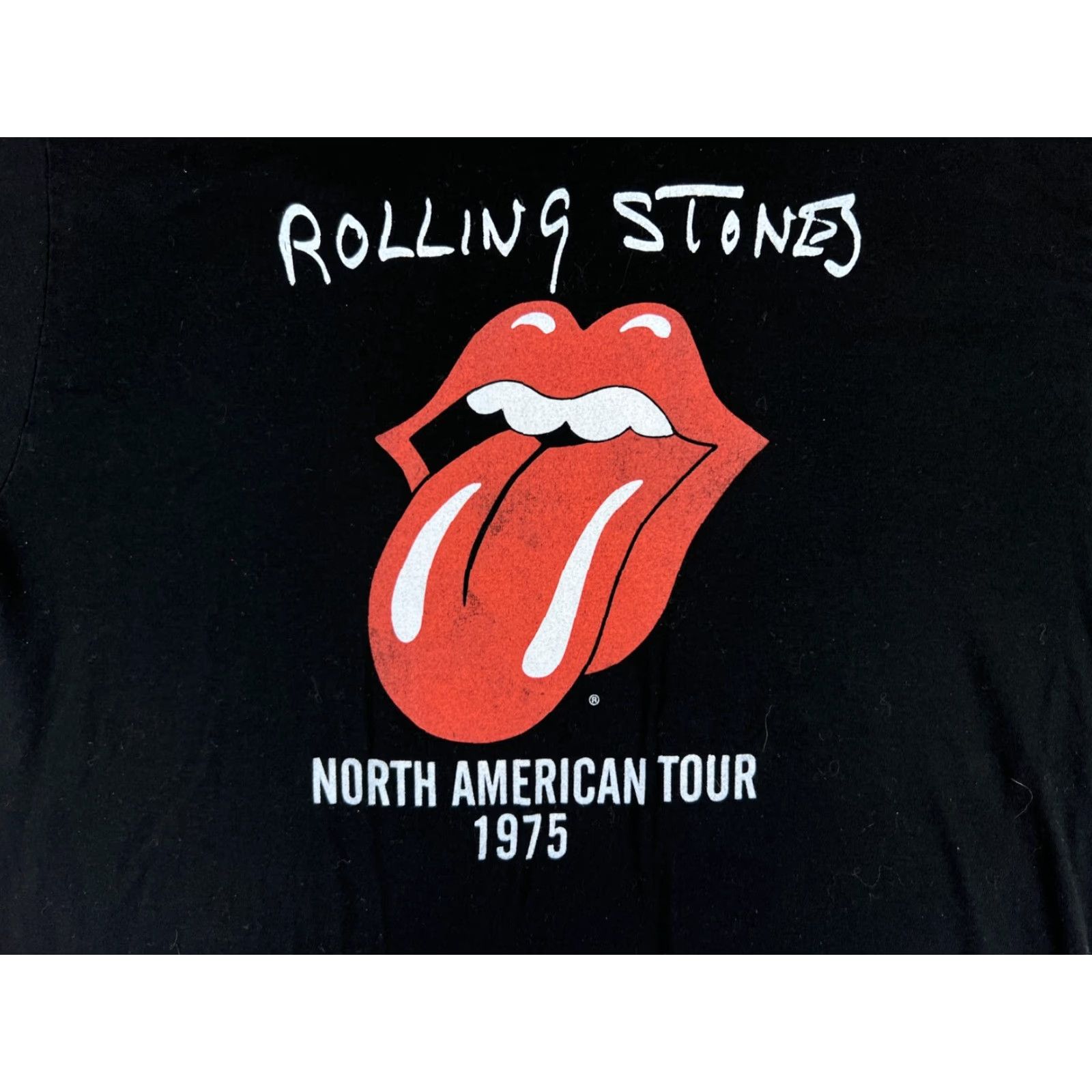 Vintage Rolling Stones Shirt Womens Extra Large Black Polyester Blend Short Sleeve Crew Size XL / US 12-14 / IT 48-50 - 3 Thumbnail