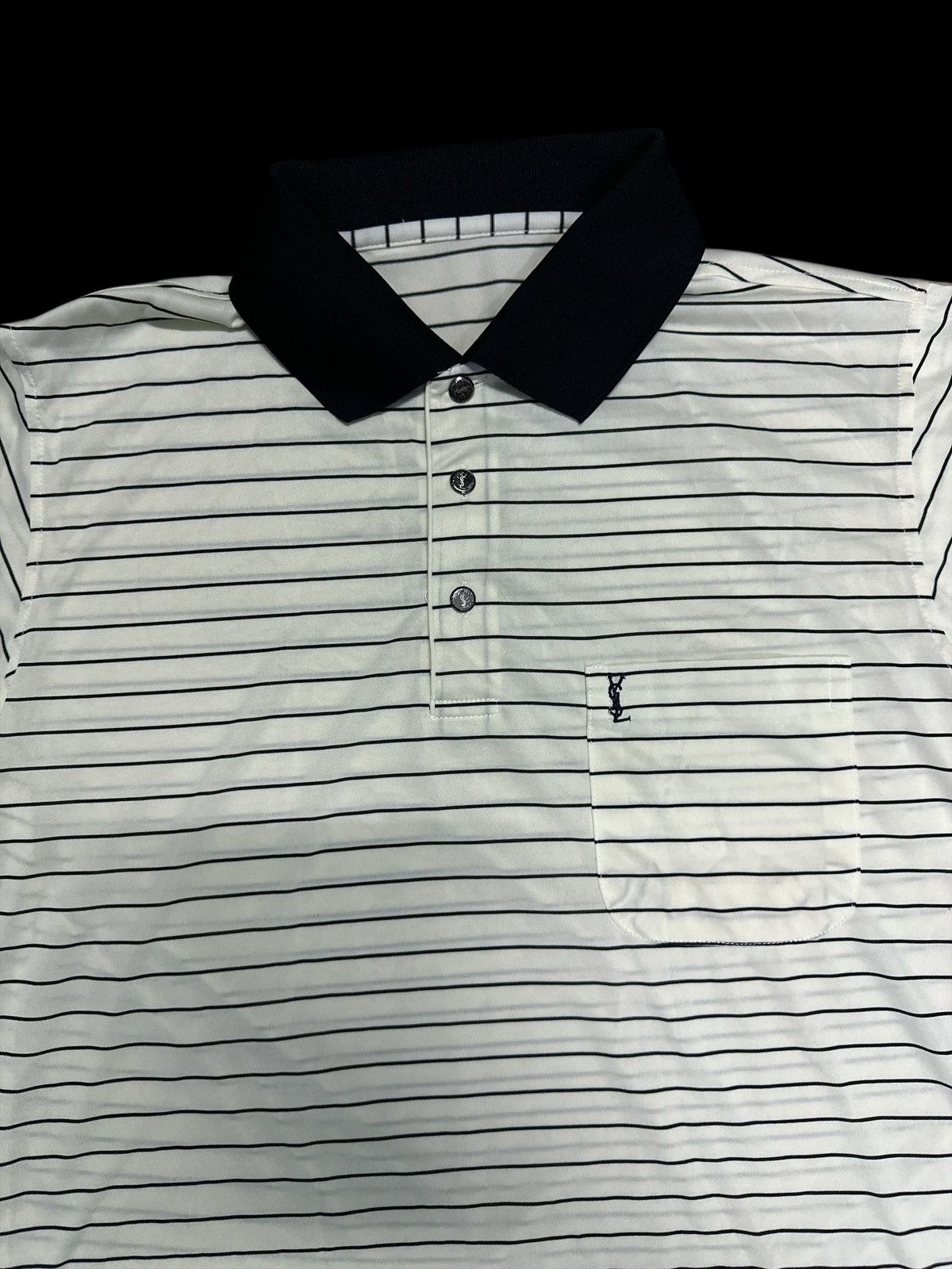 Yves Saint Laurent Stripe Tee Pocket YsL Pour Homme 💥❗️ Size US L / EU 52-54 / 3 - 3 Thumbnail