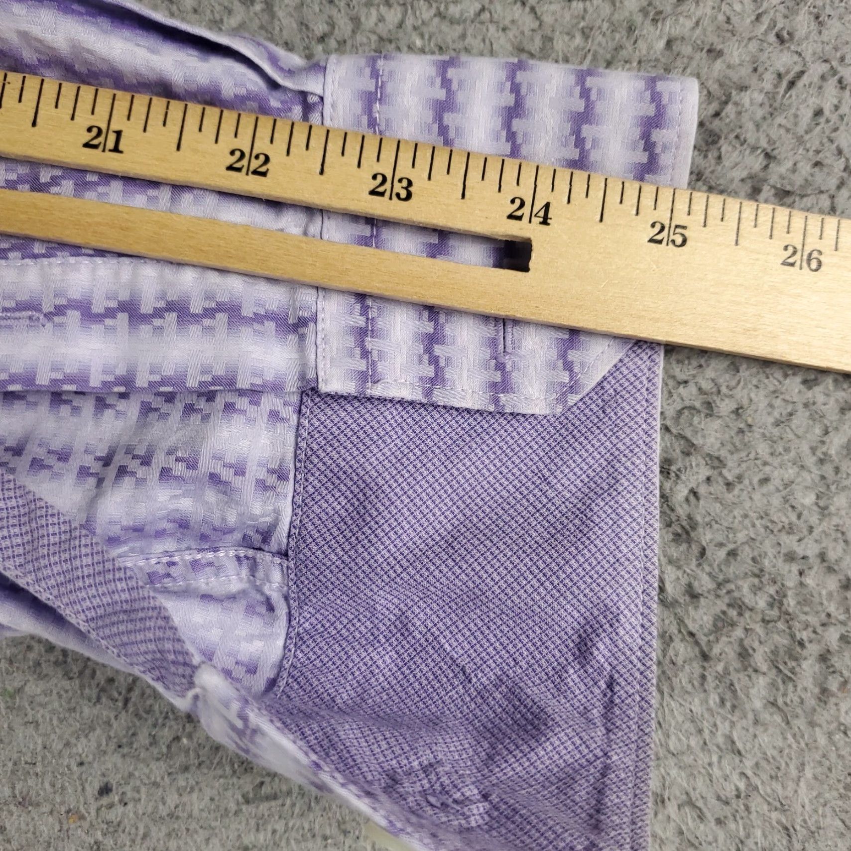 BUGATCHI VINTAGE Bugatchi Uomo Mens Shirt Size Medium Long Sleeve Collared Cotton Button Up Purple Striped Classic Fit Size US M / EU 48-50 / 2 - 6 Thumbnail