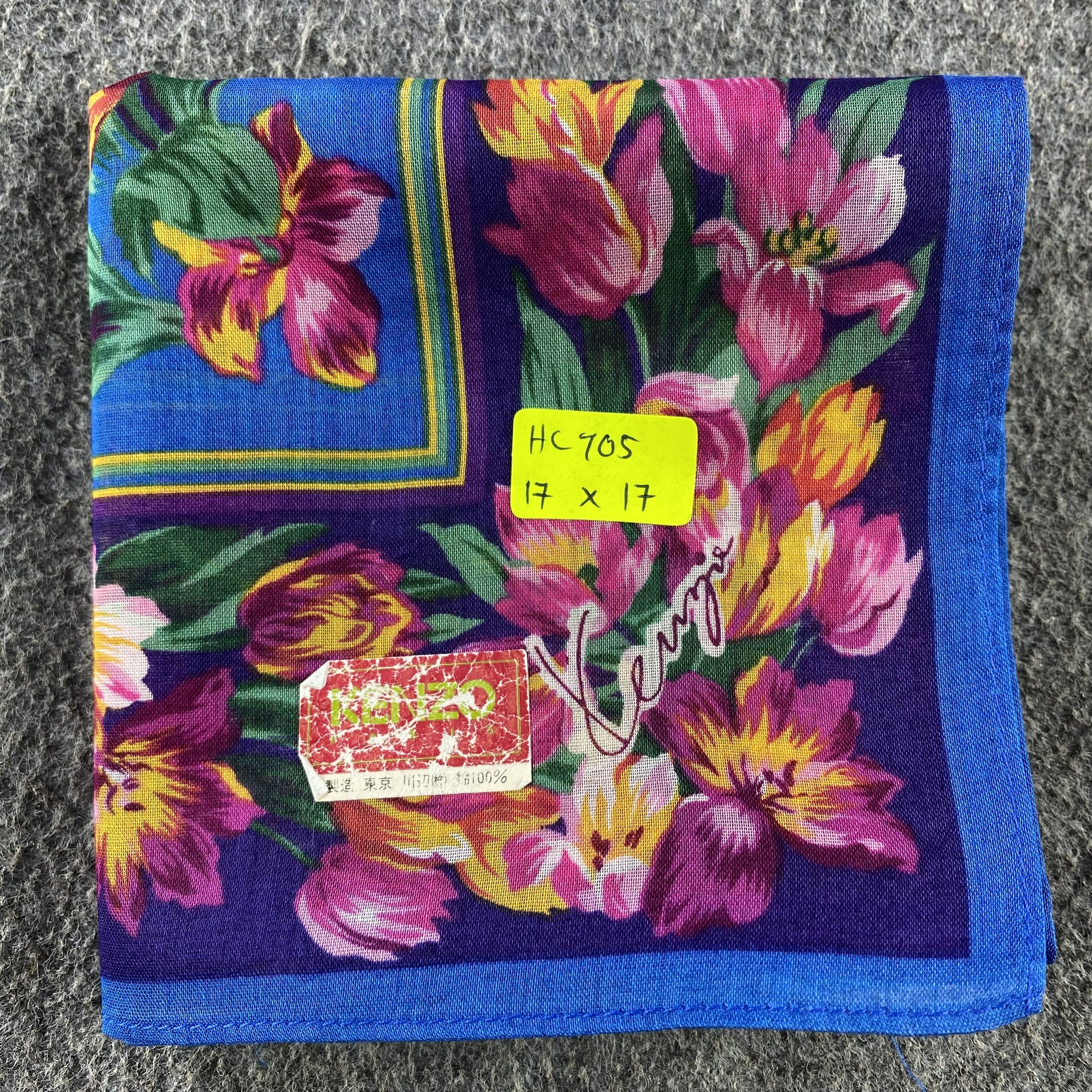 Kenzo × Vintage Kenzo Handkerchief/Neckerchief/Bandana HC705 Size ONE SIZE - 5 Thumbnail