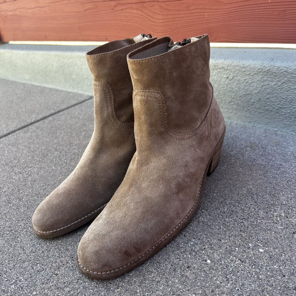 Other $590~ELYSE WALKER L.A.~Tan Distressed Suede Booties~37/7 Size US 7 / IT 37 - 5 Thumbnail