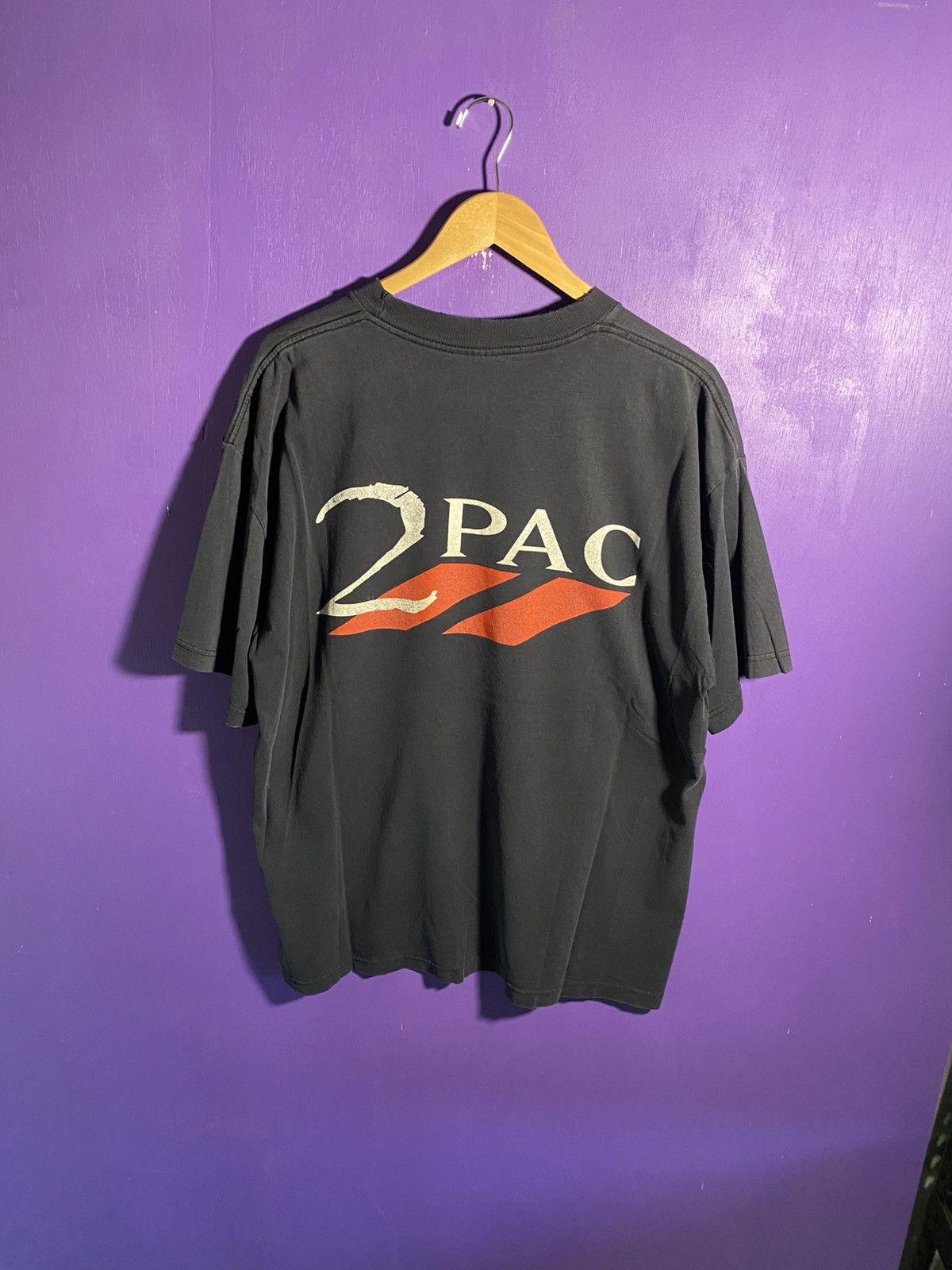 Rap Tees Vintage 1999 Tupac faded box logo rap promo t-shirt Size US XL / EU 56 / 4 - 2 Thumbnail
