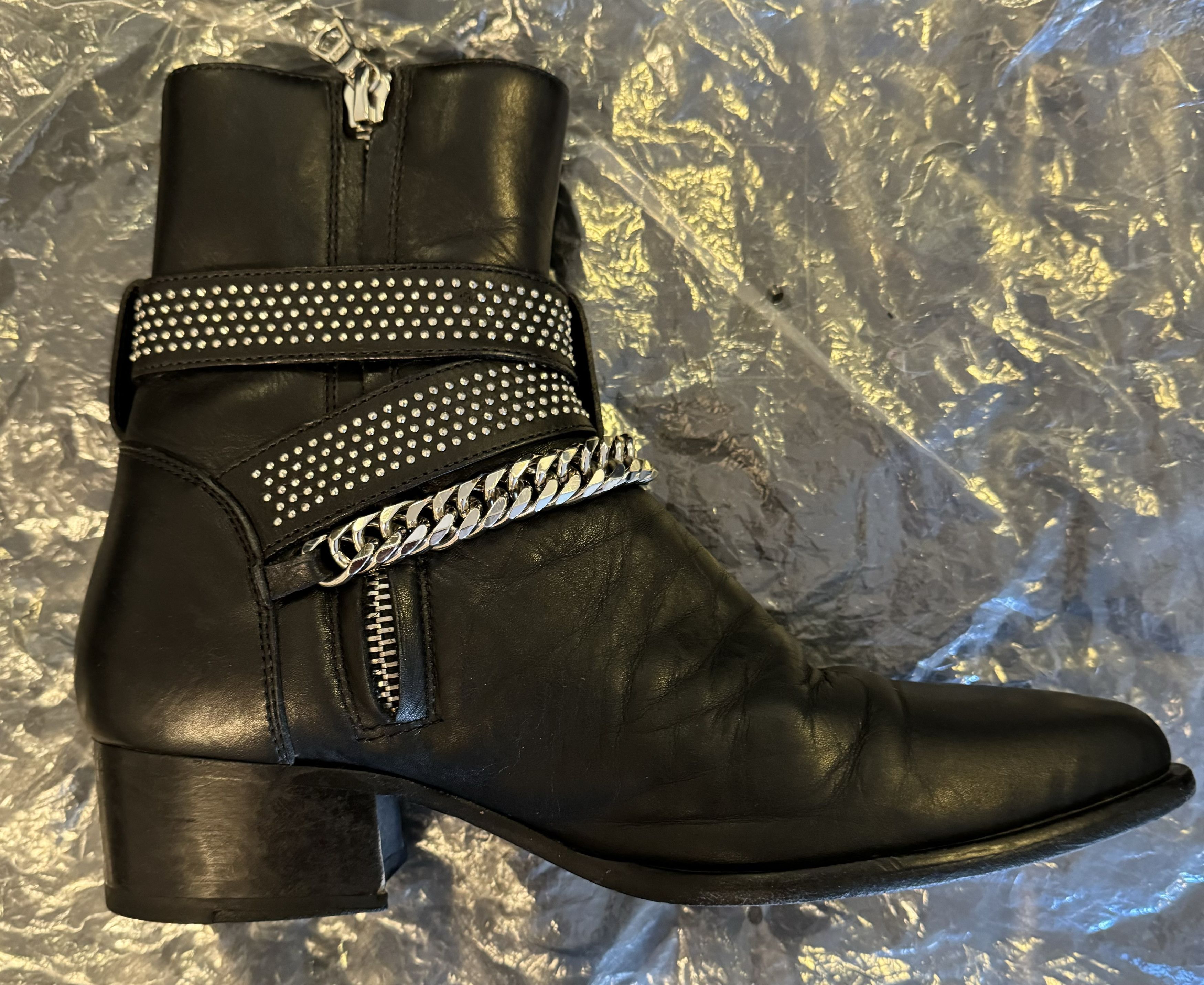 Amiri AMIRI MOTO CHAIN LTHR BOOT Size US 7.5 / EU 40-41 - 5 Thumbnail