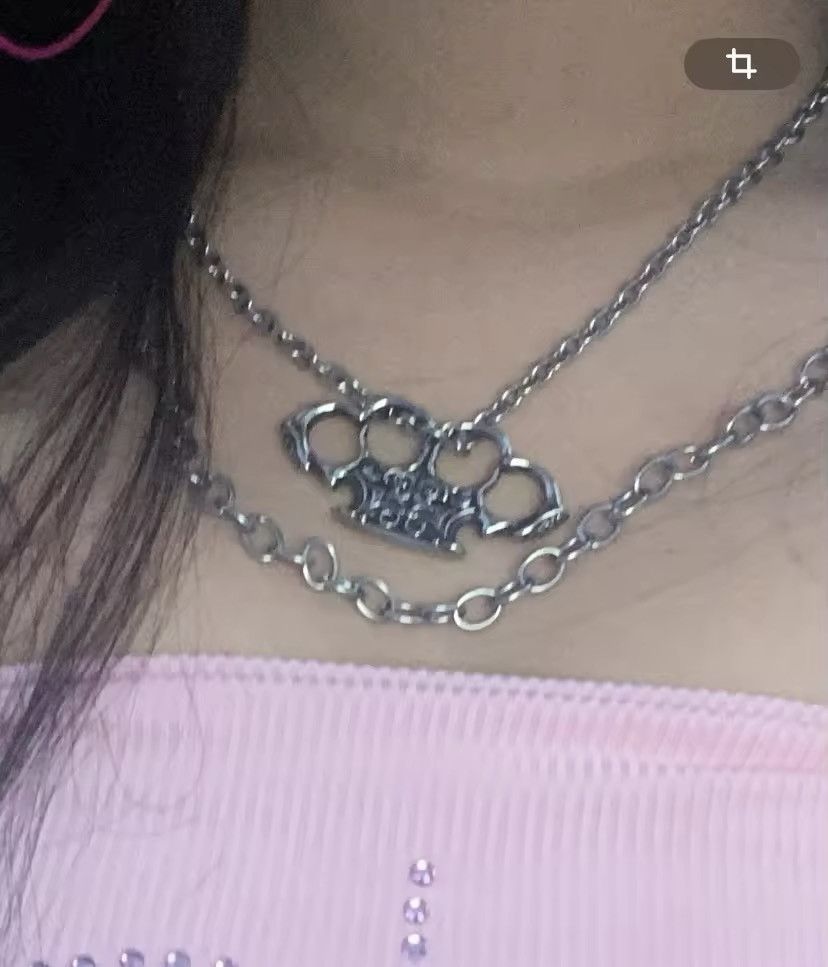 Jewelry × Vintage metal brass knuckles charms Pendant (No Chain) Size ONE SIZE - 7 Thumbnail
