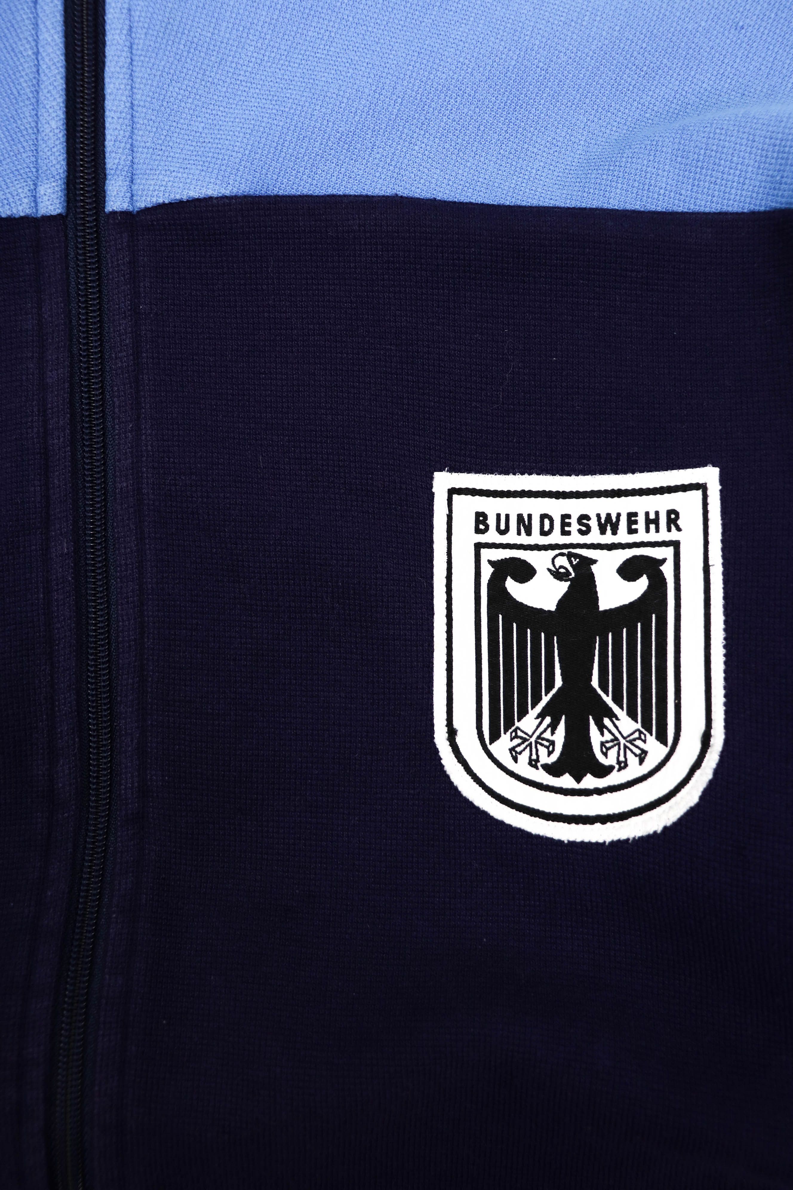 Vintage Bundeswehr Rare Vintage Full Zip Blue Track Top Jacket Size US XL / EU 56 / 4 - 5 Thumbnail