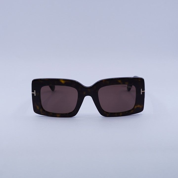 Tom Ford Tom Ford Brigitta FT1188 52E Sunglasses Havana Rectangle Size ONE SIZE - 6 Thumbnail