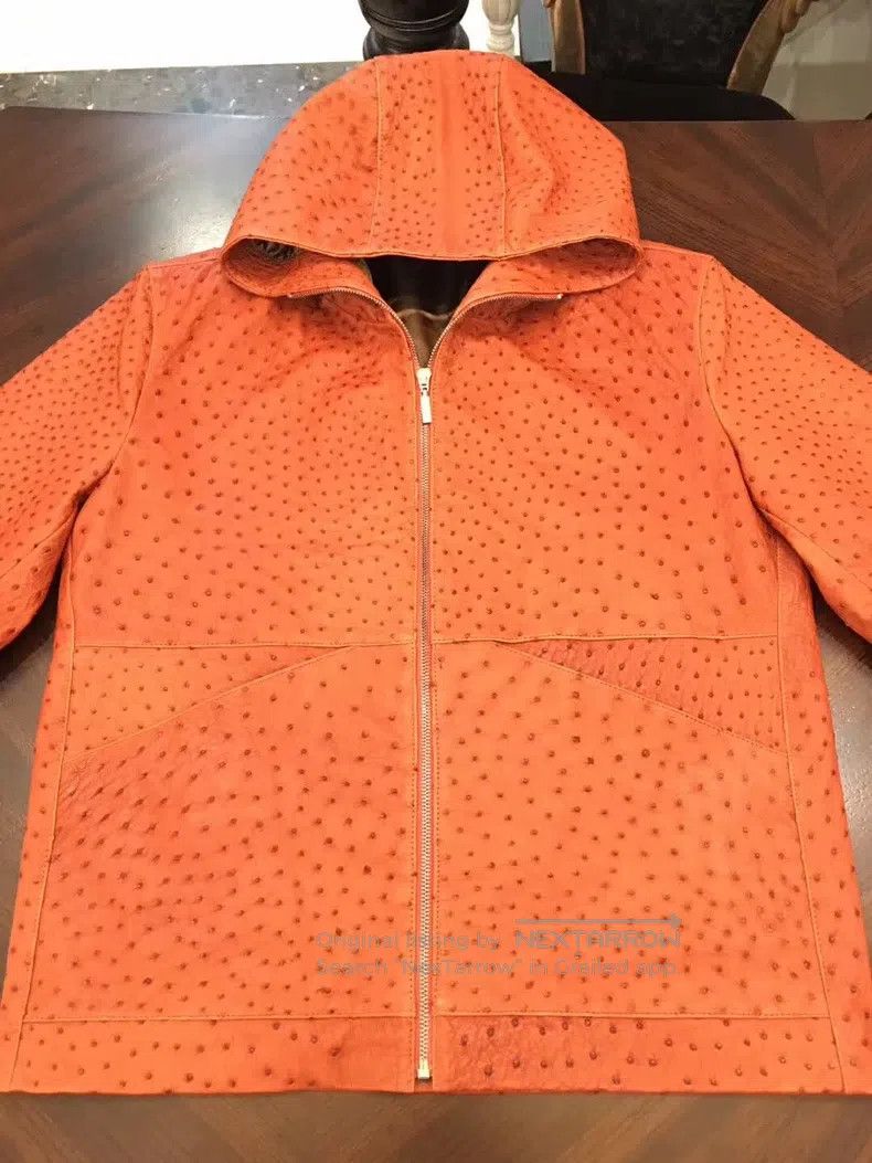 Brioni Brioni Ostrich leather jacket and sweatshirt Size US M / EU 48-50 / 2 - 1 Thumbnail