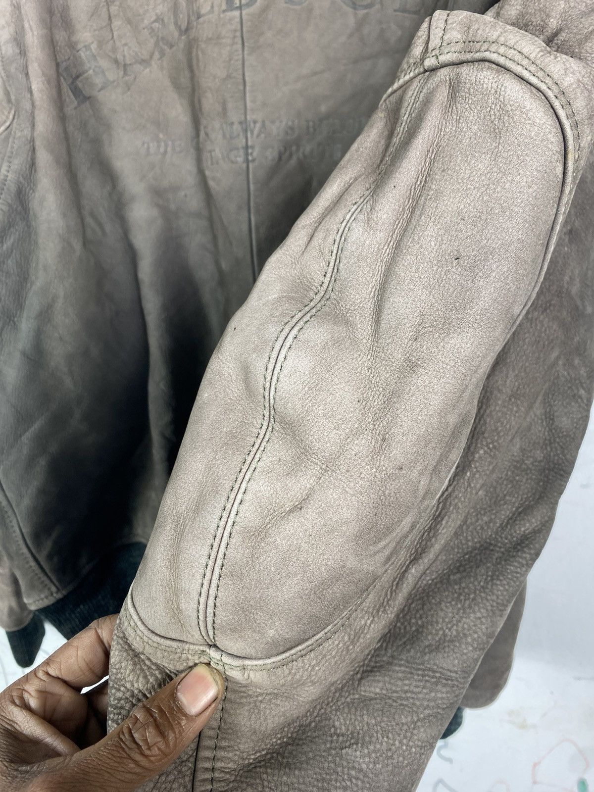 Genuine Leather Vintage Harolds Gear Leather Jacket Size US M / EU 48-50 / 2 - 19 Thumbnail