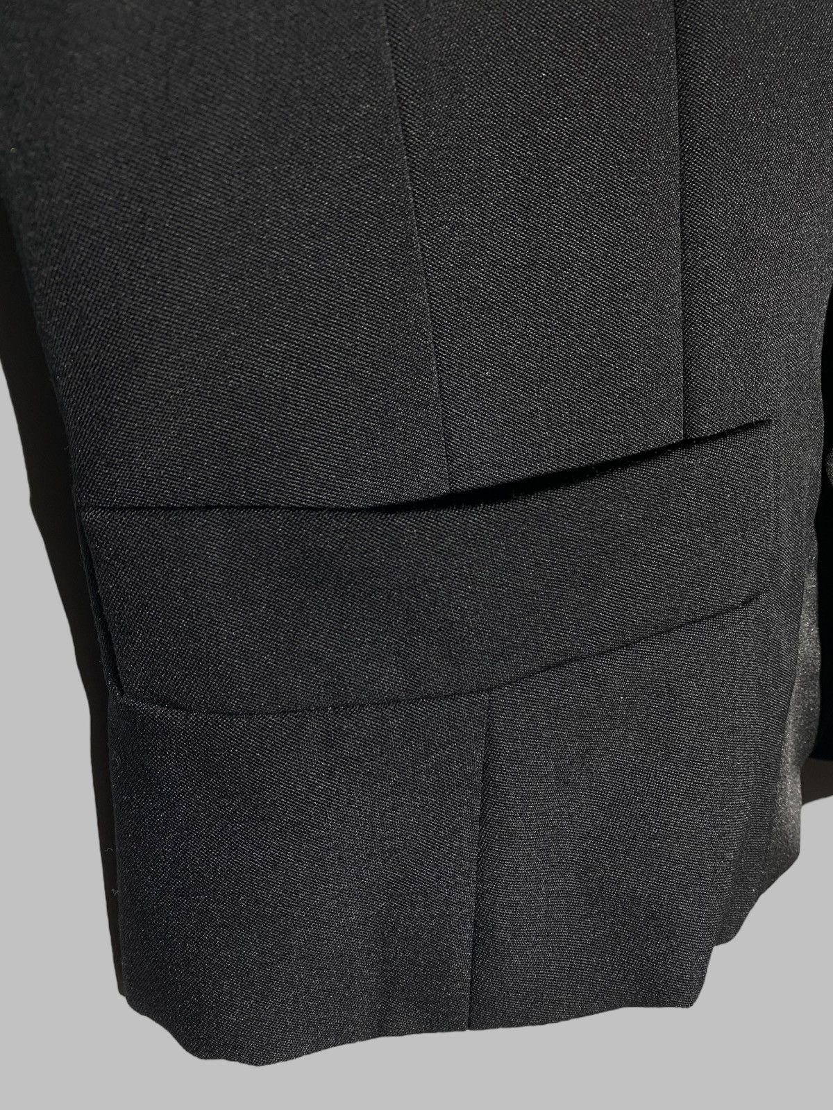 Yves Saint Laurent Vintage 90s Yves Saint Laurent Tuxedo Crop Jacket & Skirt Size L / US 10 / IT 46 - 11 Thumbnail