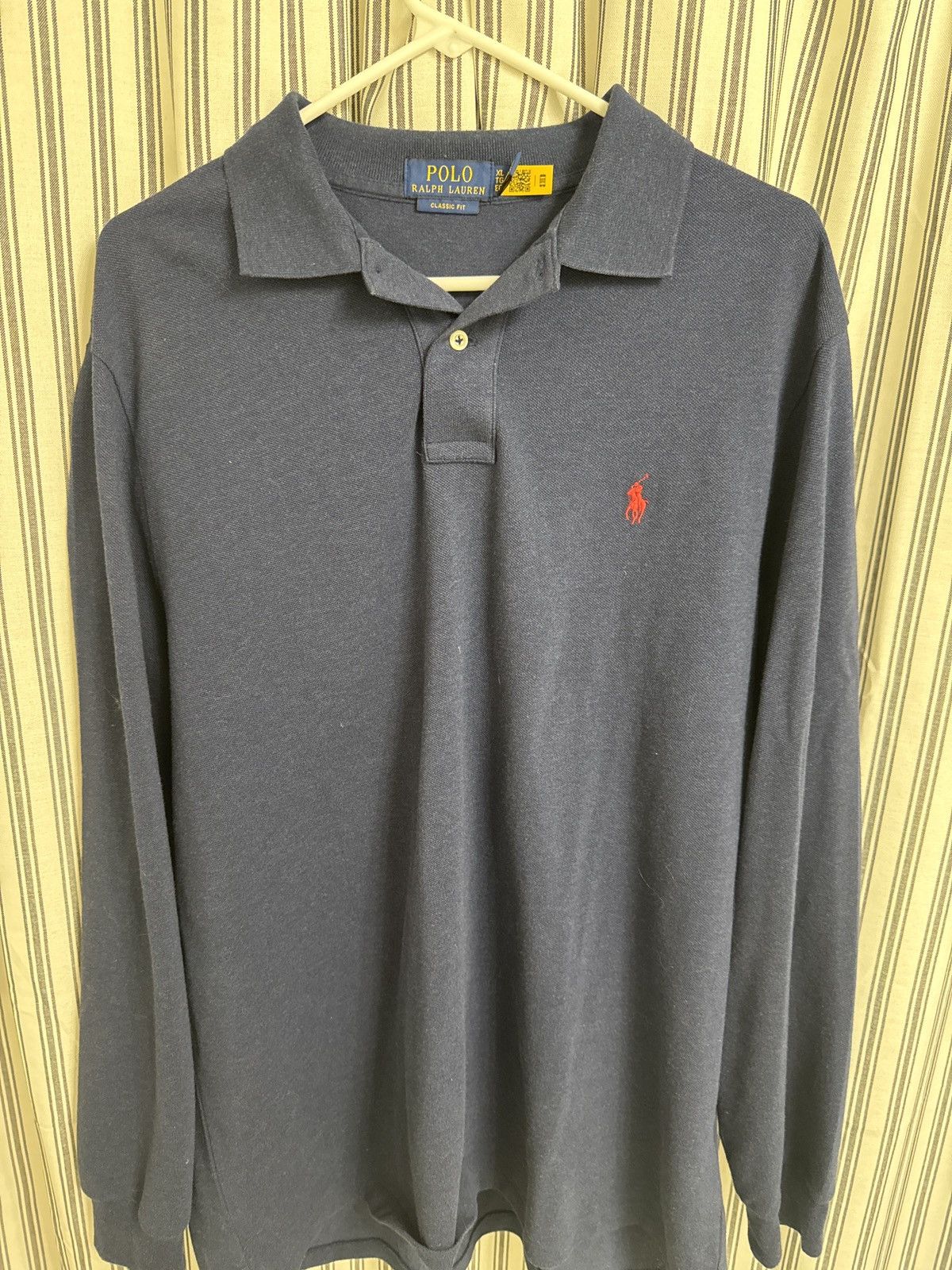 Polo Ralph Lauren Polo Ralph Lauren Classic Fit Long Sleve Polo Size US XL / EU 56 / 4 - 4 Thumbnail