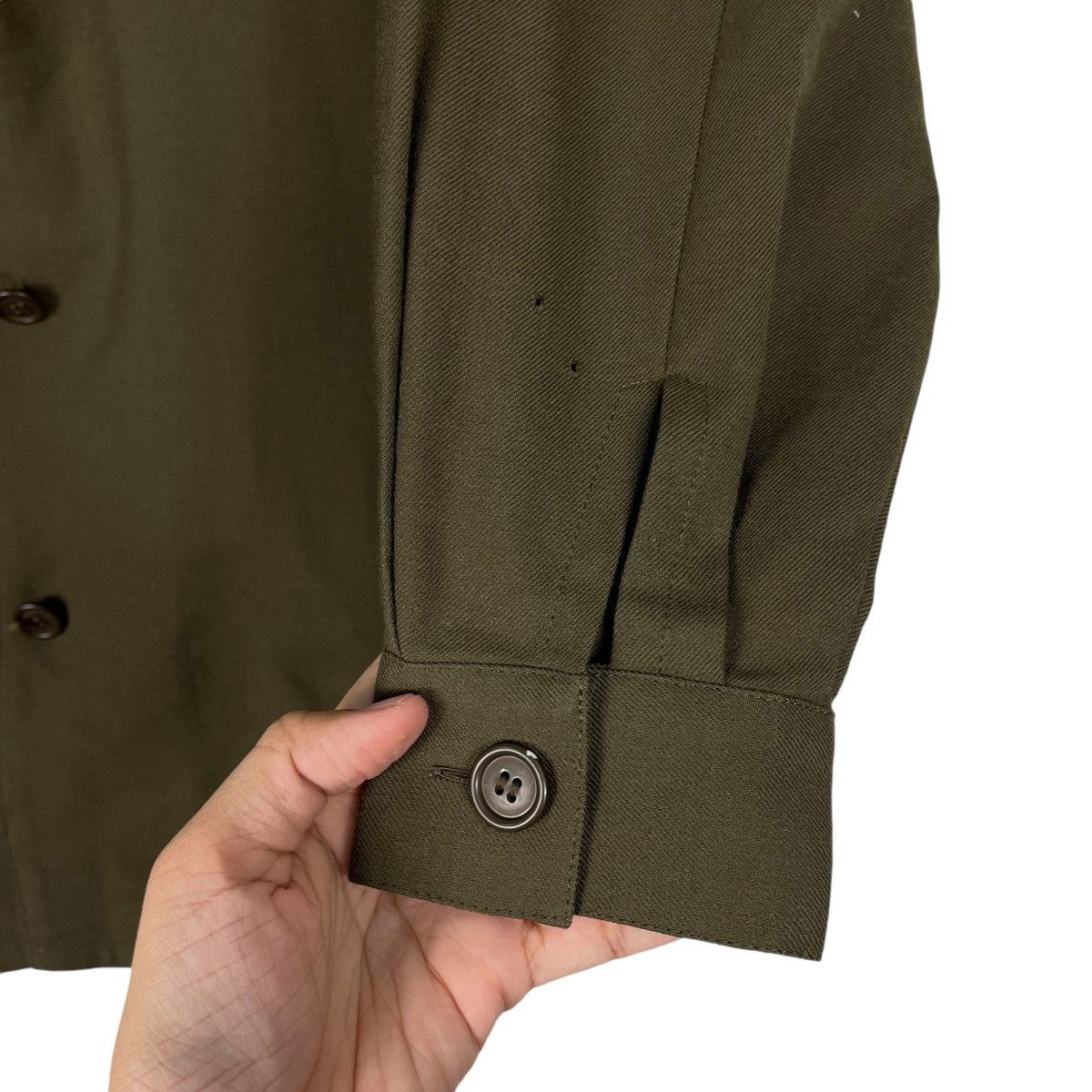 Jean Paul Gaultier × Vintage 💥80s JPG OLIVE BUTTON BAGGY STYLE Size US M / EU 48-50 / 2 - 13 Thumbnail
