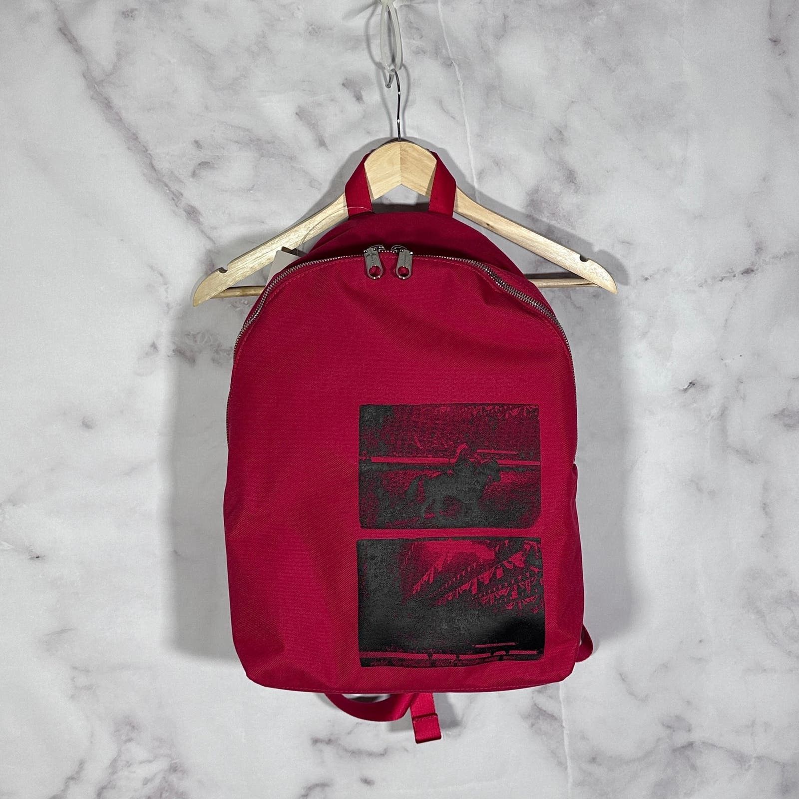 Pre-owned Andy Warhol X Calvin Klein 205w39nyc S/s19 Red Rodeo Backpack