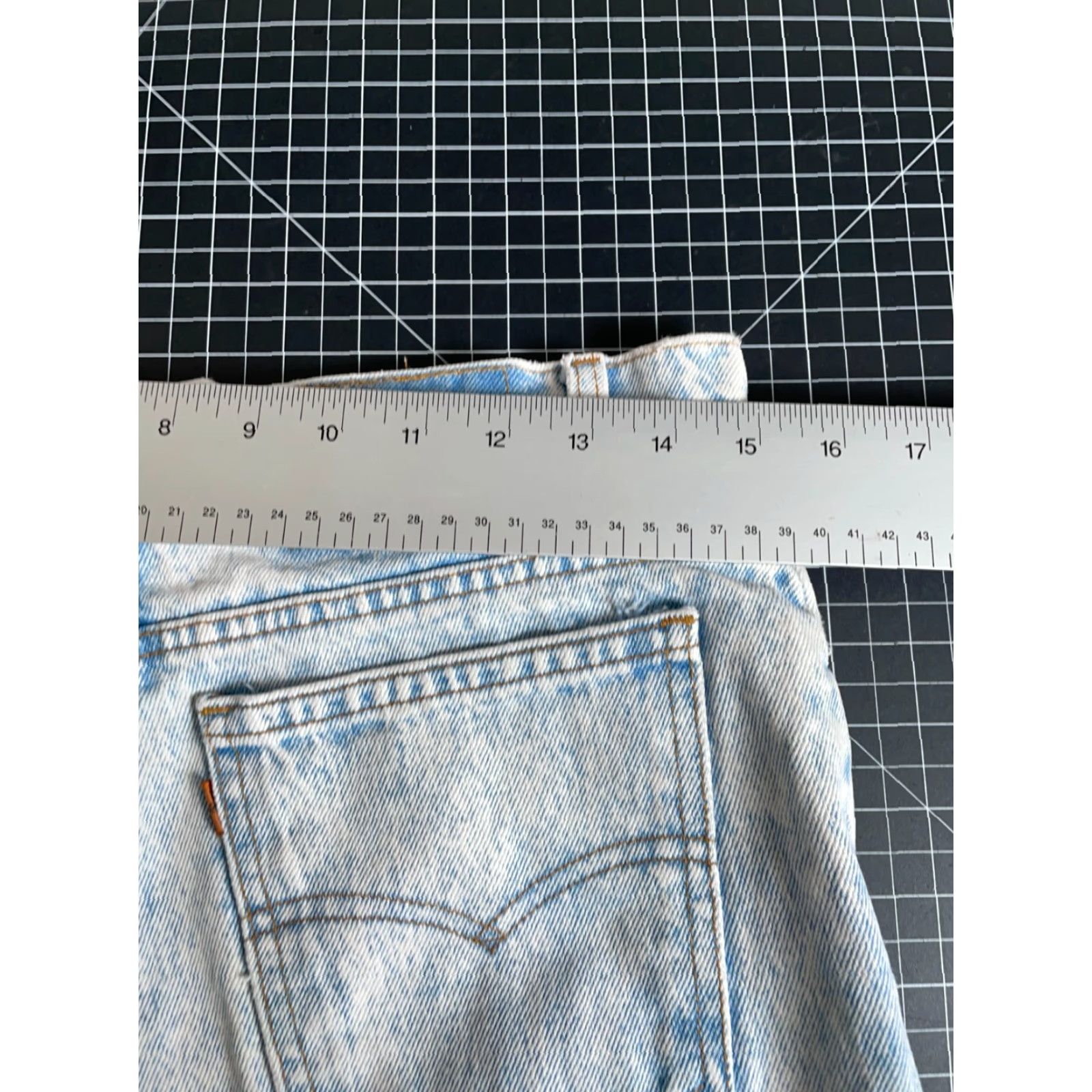 Levi's VTG Levi's Jeans Men's 29 x 29 Orange Tab Blue Acid Wash 80s Tapered Leg Size US 29 - 5 Thumbnail