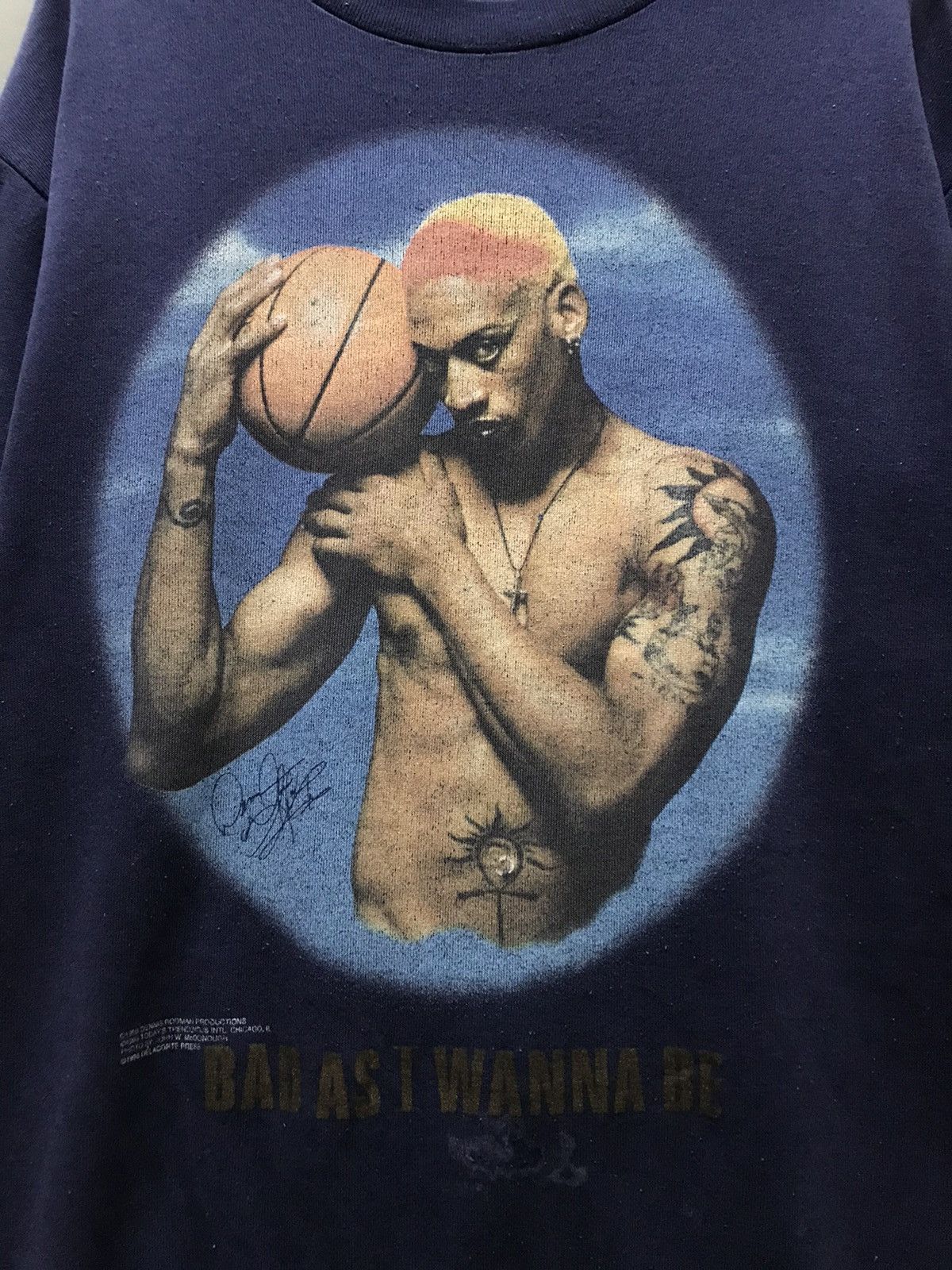 NBA Vintage 1996 Dennis Rodman Bad As I Wanna Be Sweatshirt Size US L / EU 52-54 / 3 - 2 Thumbnail