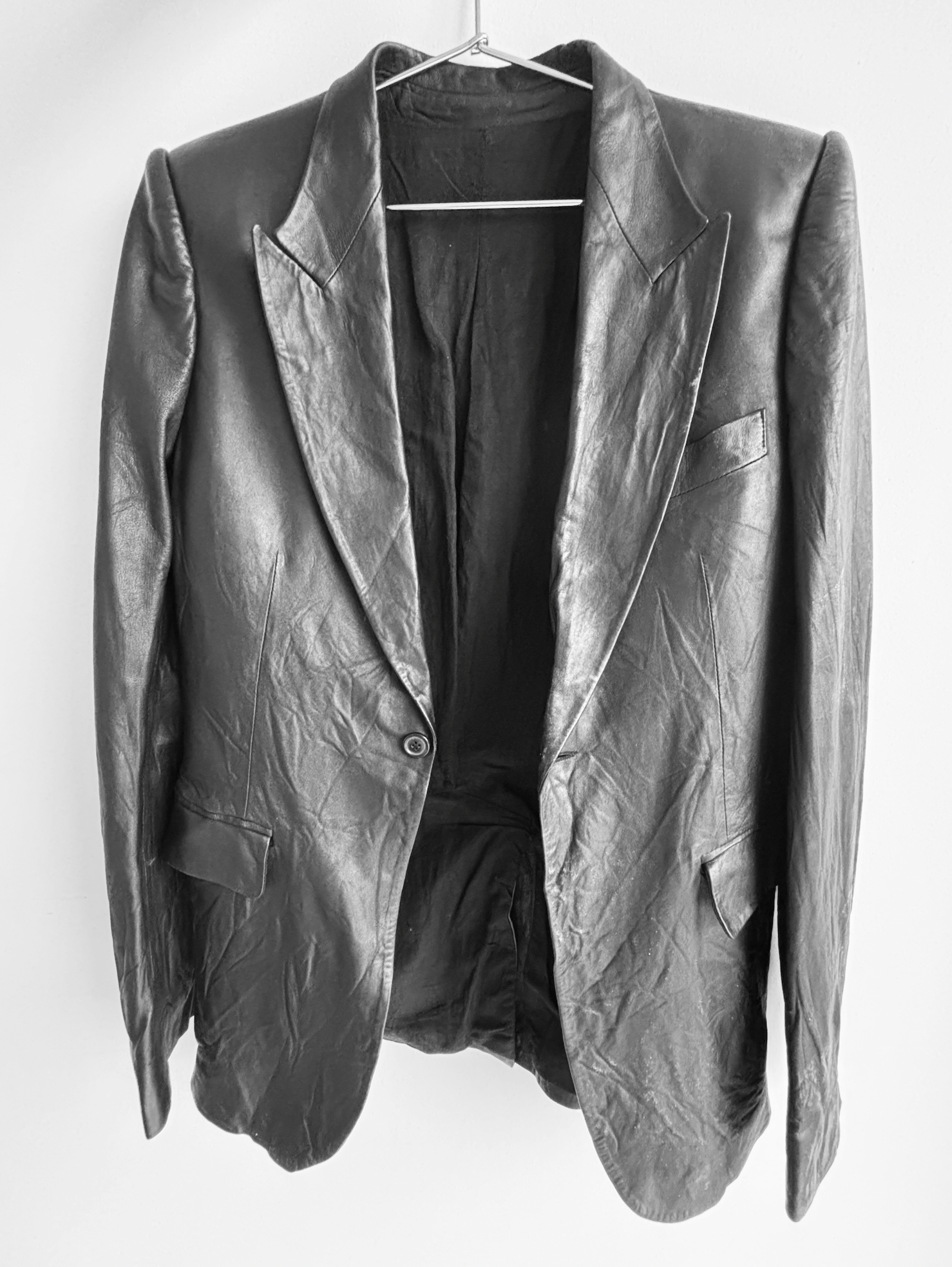 Balmain DUMB RARE DECARNIN BALMAIN FW10 LEATHER BLAZER Size US M / EU 48-50 / 2 - 1 Thumbnail