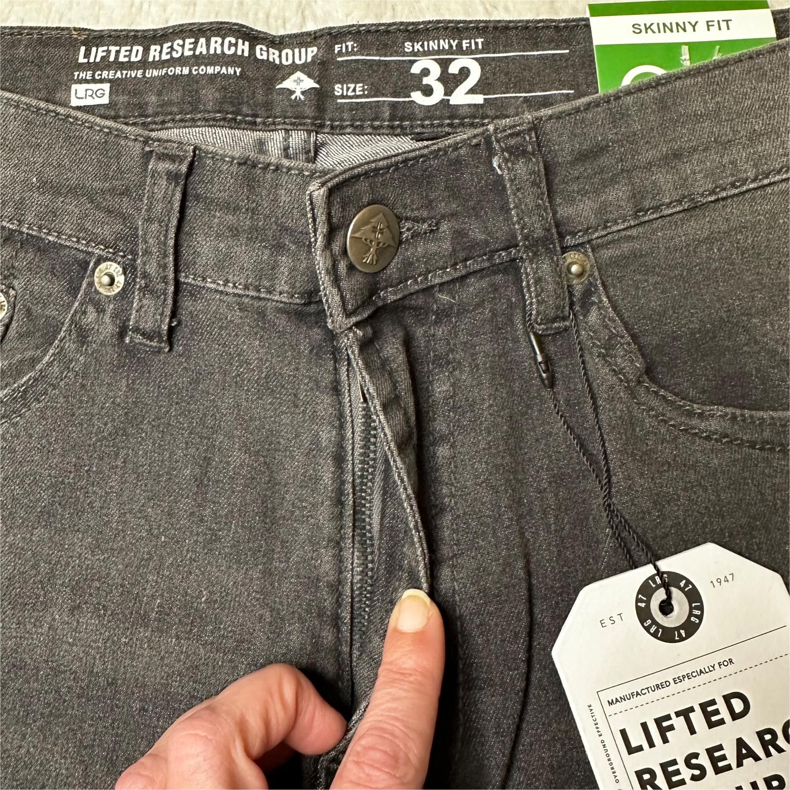 LRG NWT LRG Skinny Fit Jeans Grey Mens 32x32 Size US 32 / EU 48 - 4 Thumbnail