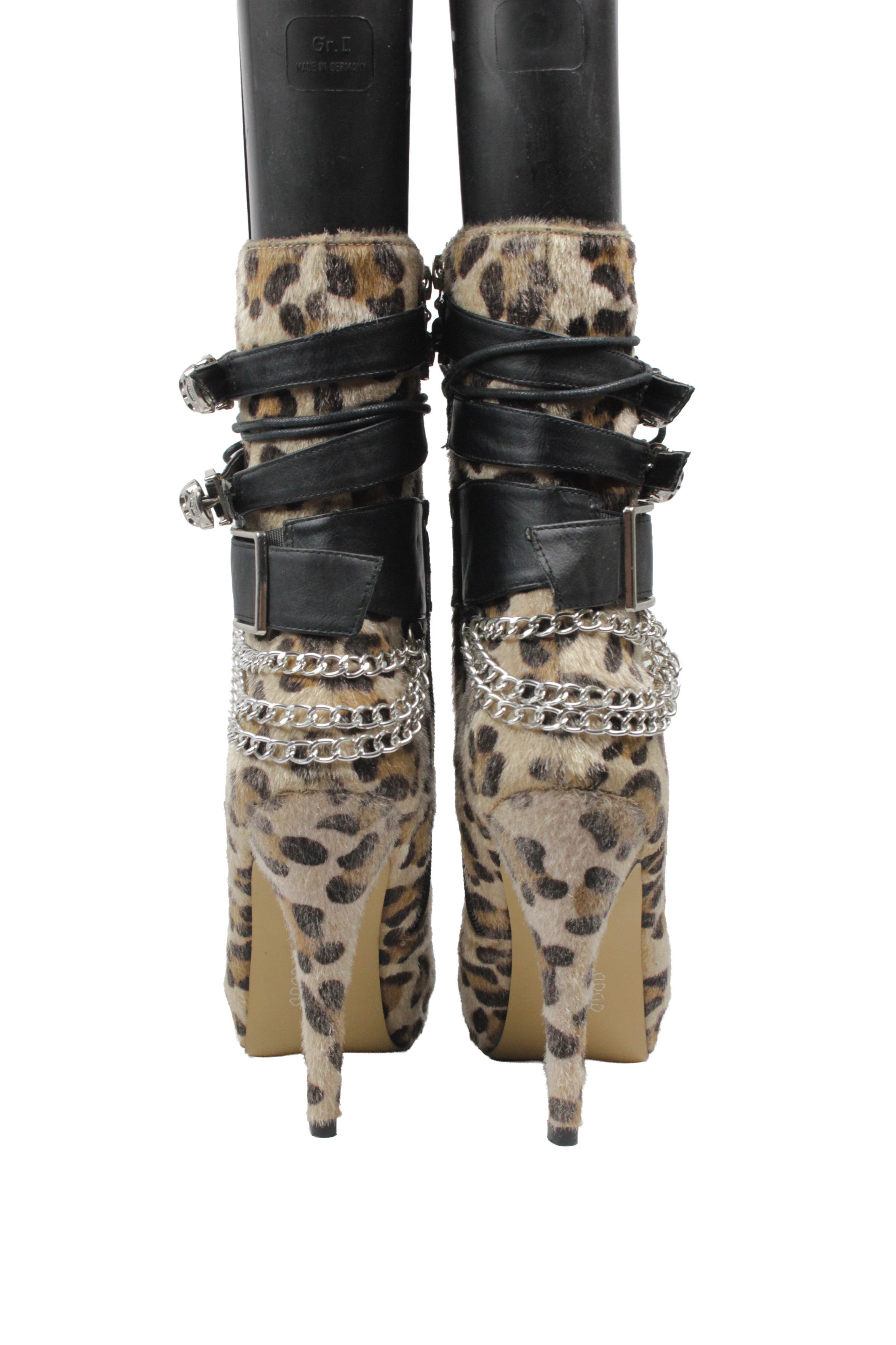 Japanese Brand Abbey Dawn by Avril Lavigne 2011 Y2K Leopard Heels Size US 11 / IT 41 - 10 Thumbnail