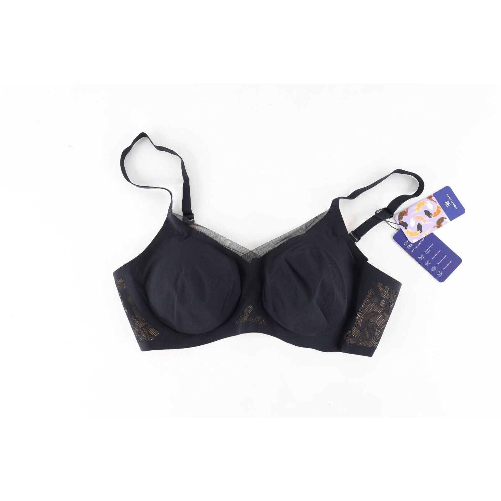 Vintage New Honeylove Crossover Wire Free Shapewear Bra Size ONE SIZE - 1 Thumbnail