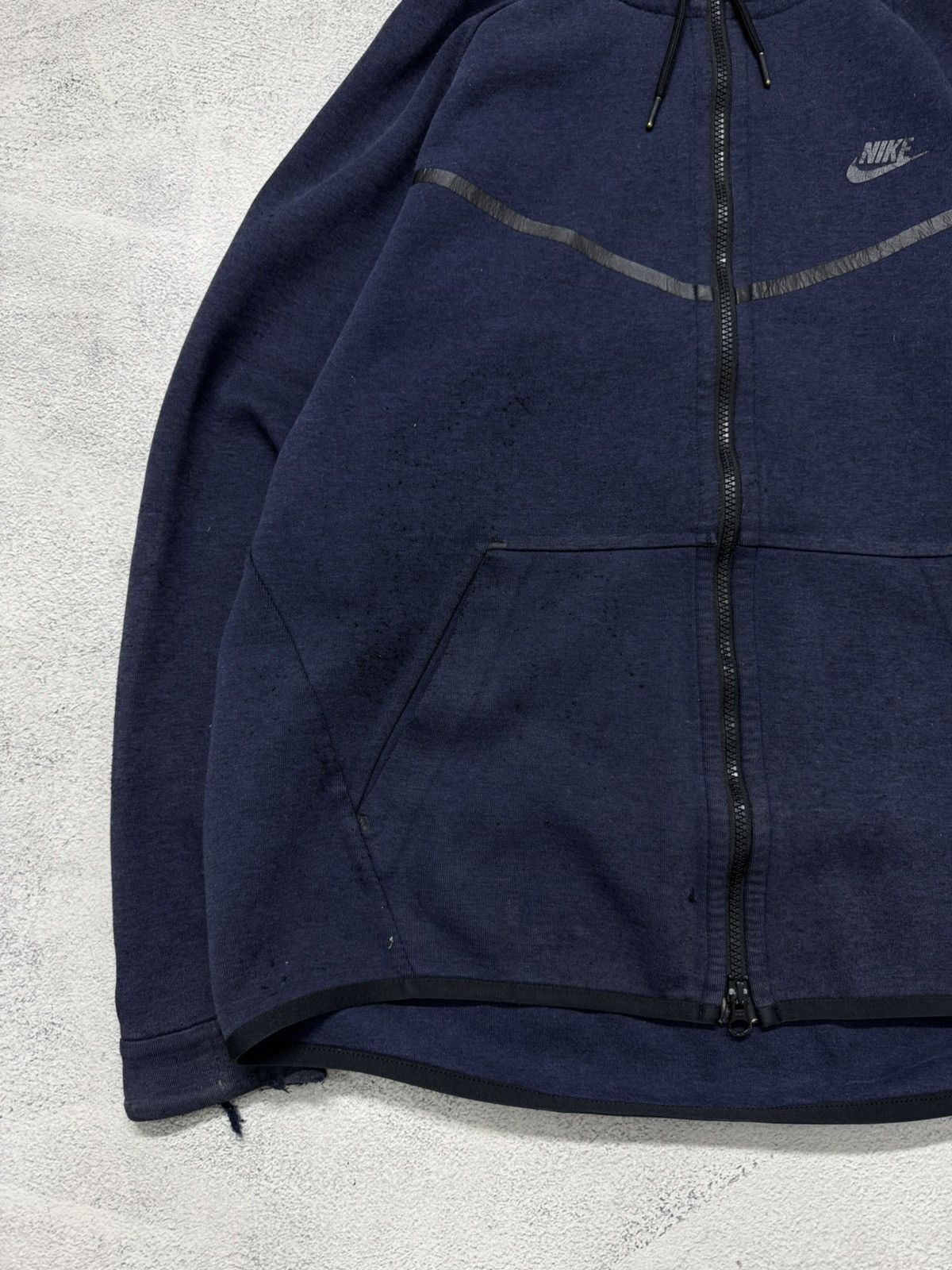 Nike Vintage Y2k Faded 🔥 Nike Zip Hoodie Tech Fleece 00’s Size US L / EU 52-54 / 3 - 8 Thumbnail