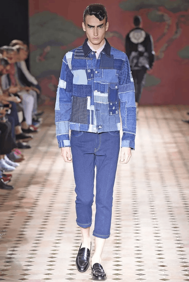 Junya Watanabe × Levi's SS15 Runway Boro Patchwork Denim Trucker Jacket Size US XS / EU 42 / 0 - 3 Thumbnail