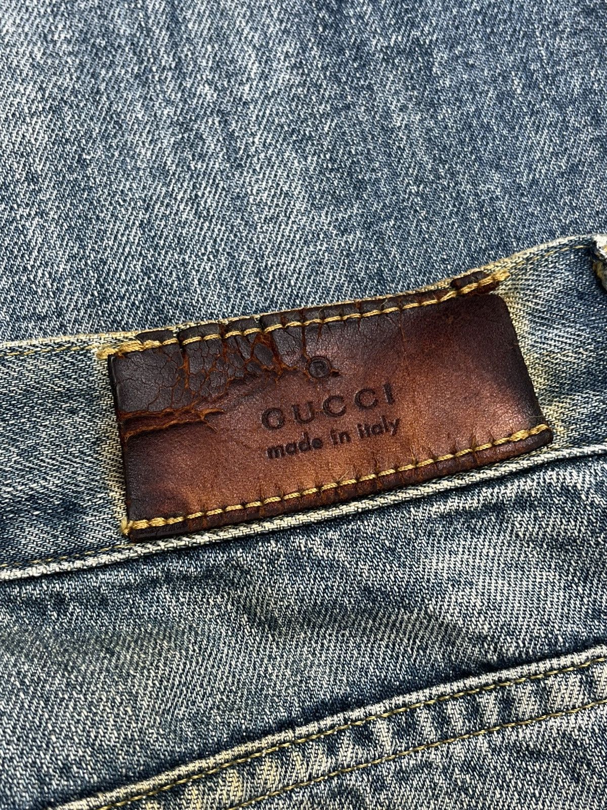 Gucci Gucci Tom Ford Vintage Lightwash Faded Blue Denim Jeans Size US 28 / EU 44 - 6 Thumbnail