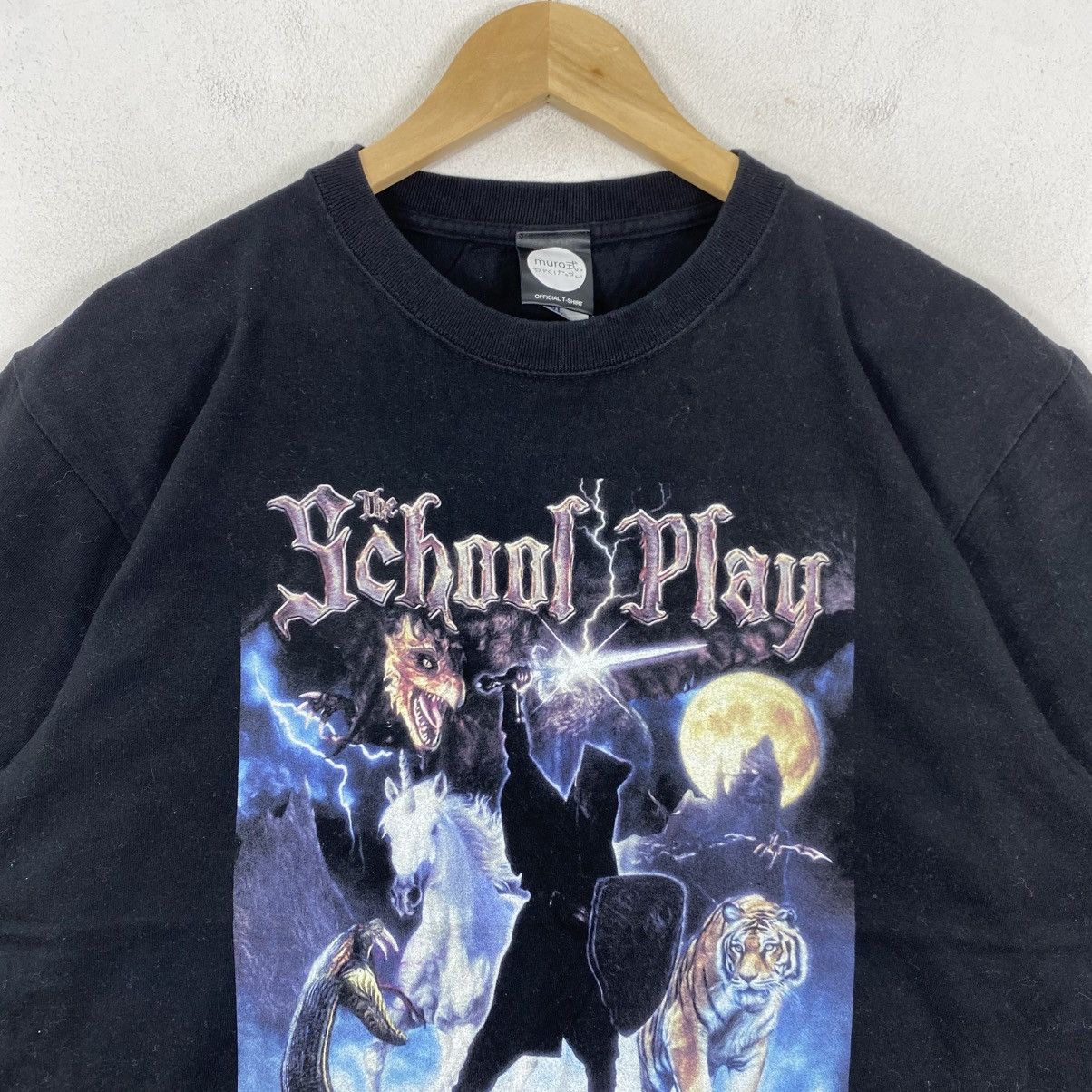 Vintage Muroshiki Gakuya-gai "The School Play" Fantasy Graphic Tee Size US XL / EU 56 / 4 - 4 Thumbnail